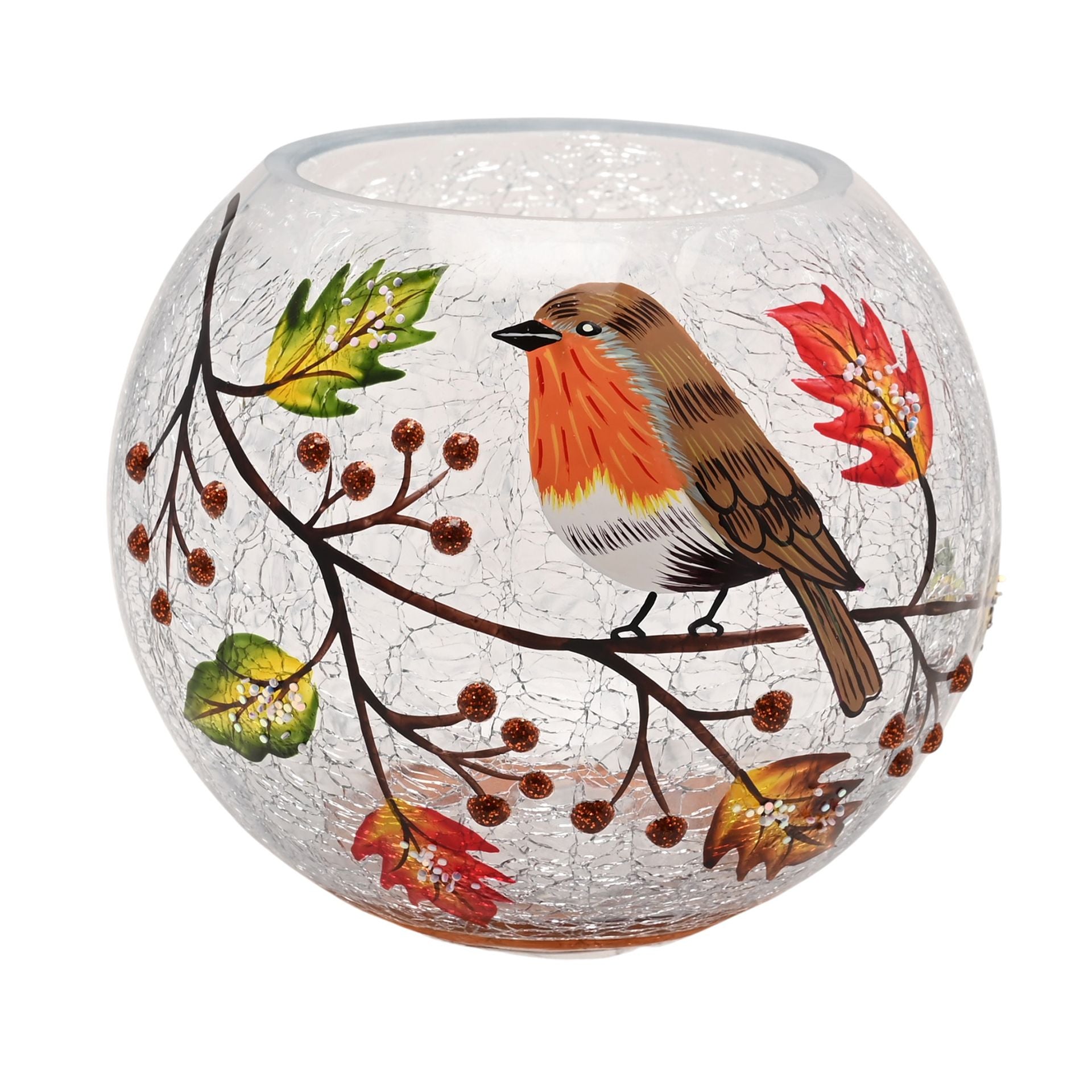 Country Living Autumn Robin Votive Holder