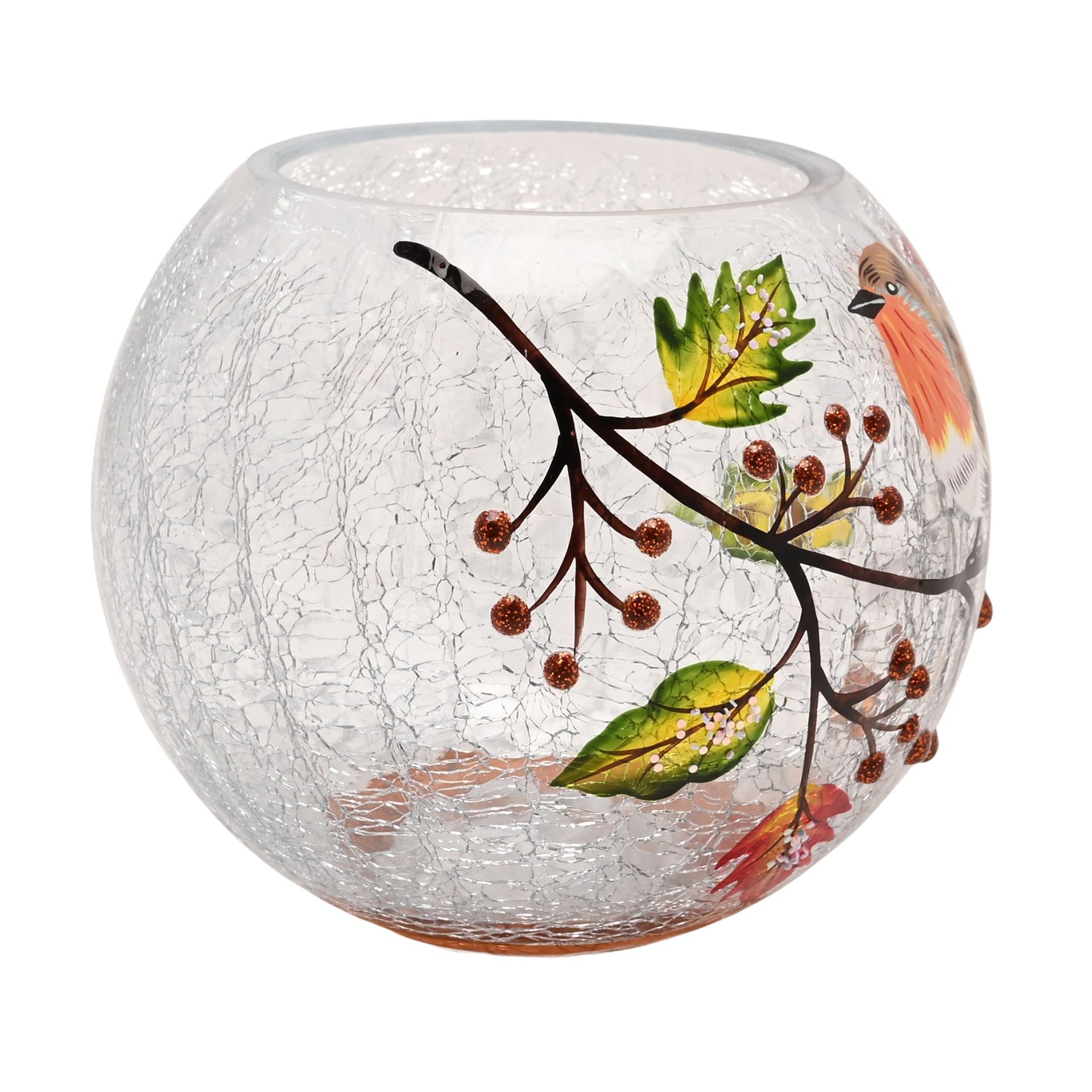 Country Living Autumn Robin Votive Holder
