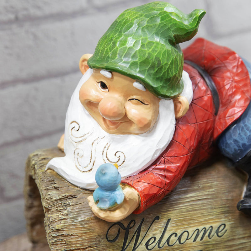 "Country Living" Garden Gnome Sign ''Welcome To My Garden''
