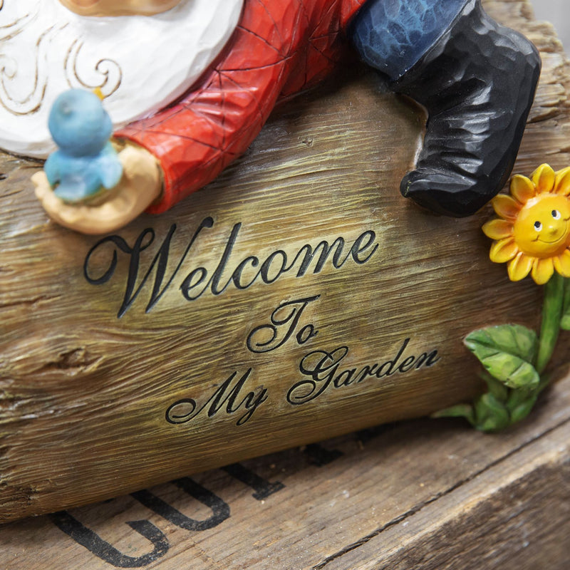 "Country Living" Garden Gnome Sign ''Welcome To My Garden''
