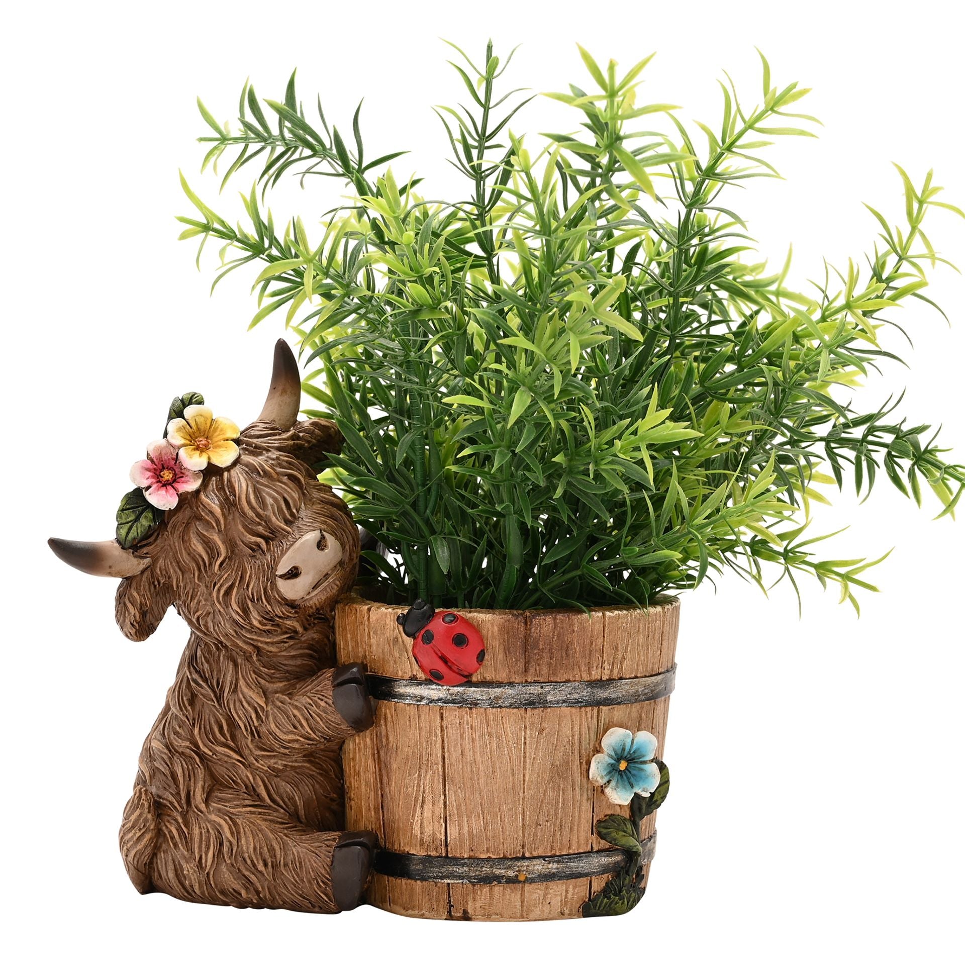 Country Living Highland Cow Planter