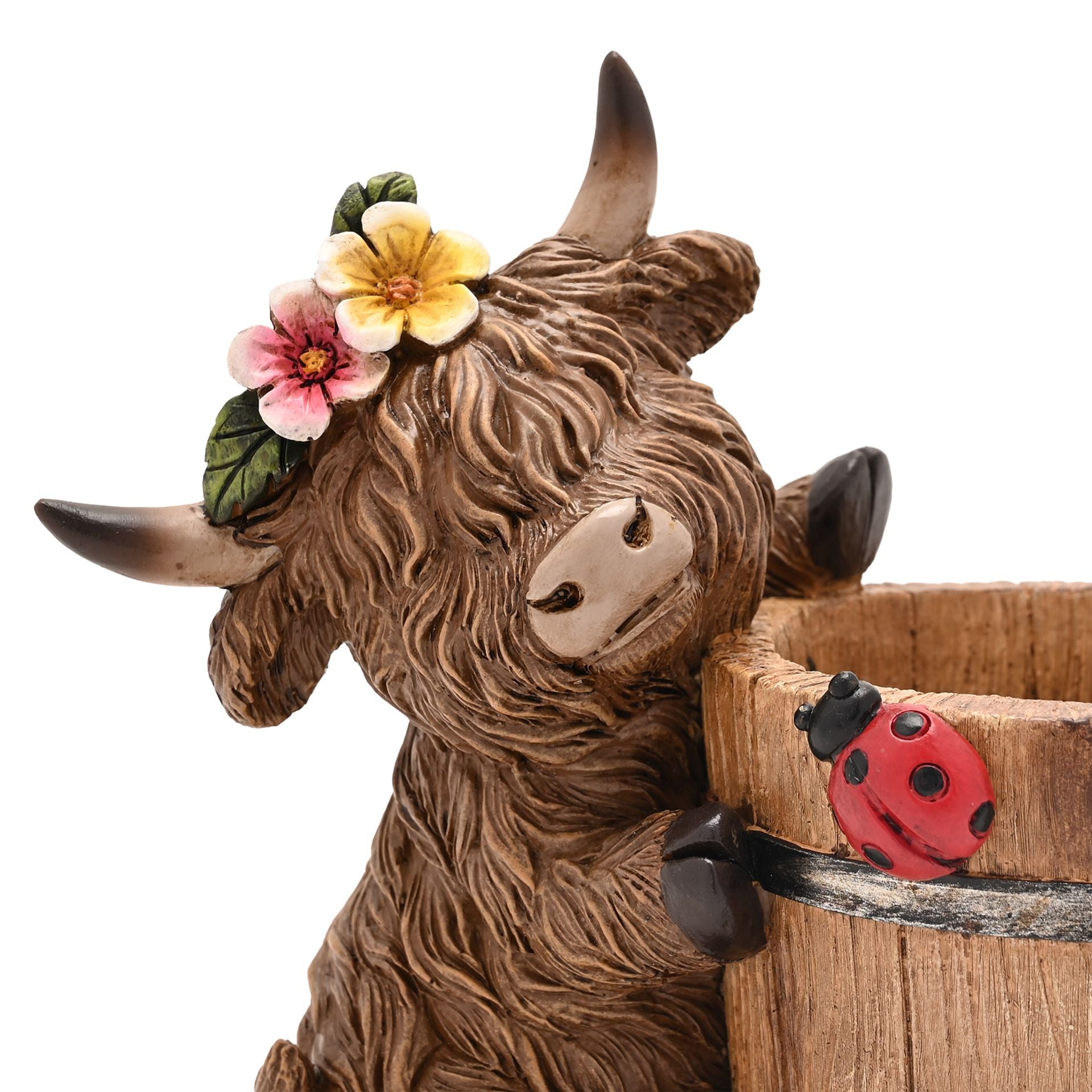 Country Living Highland Cow Planter