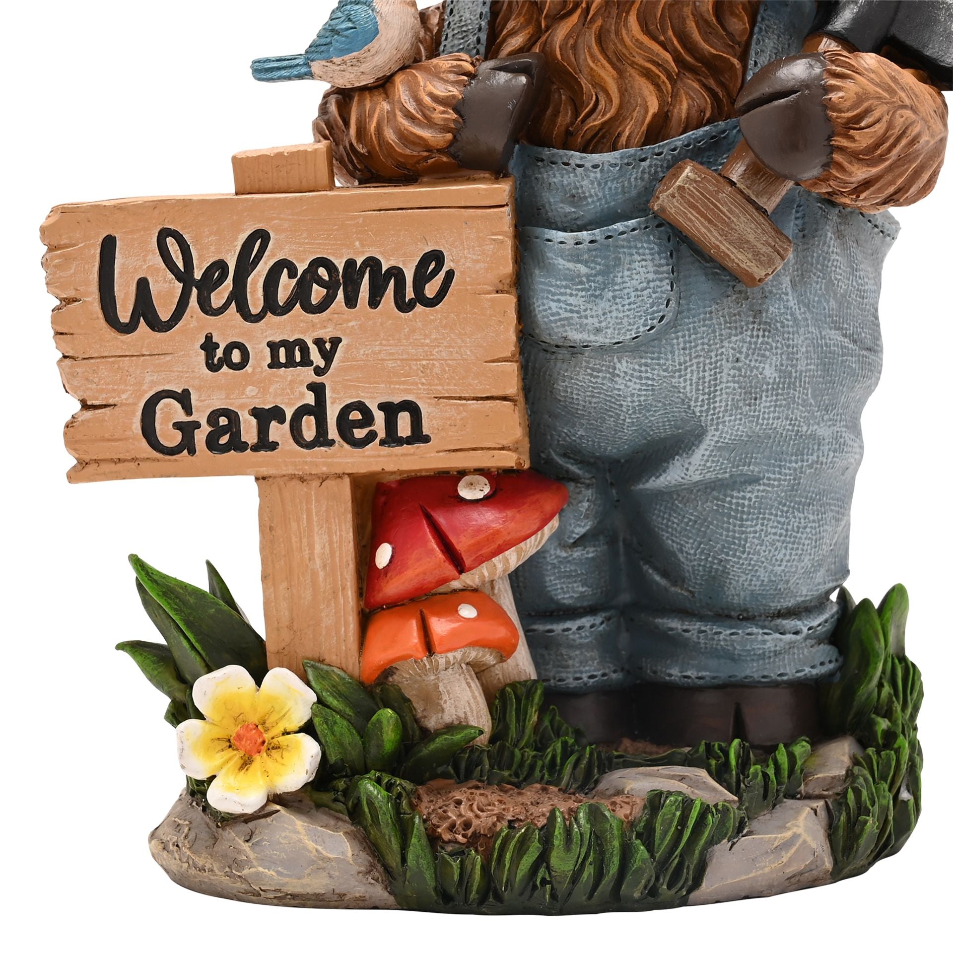 Country Living Highland Cows With Sign "Welcome To My Garden"