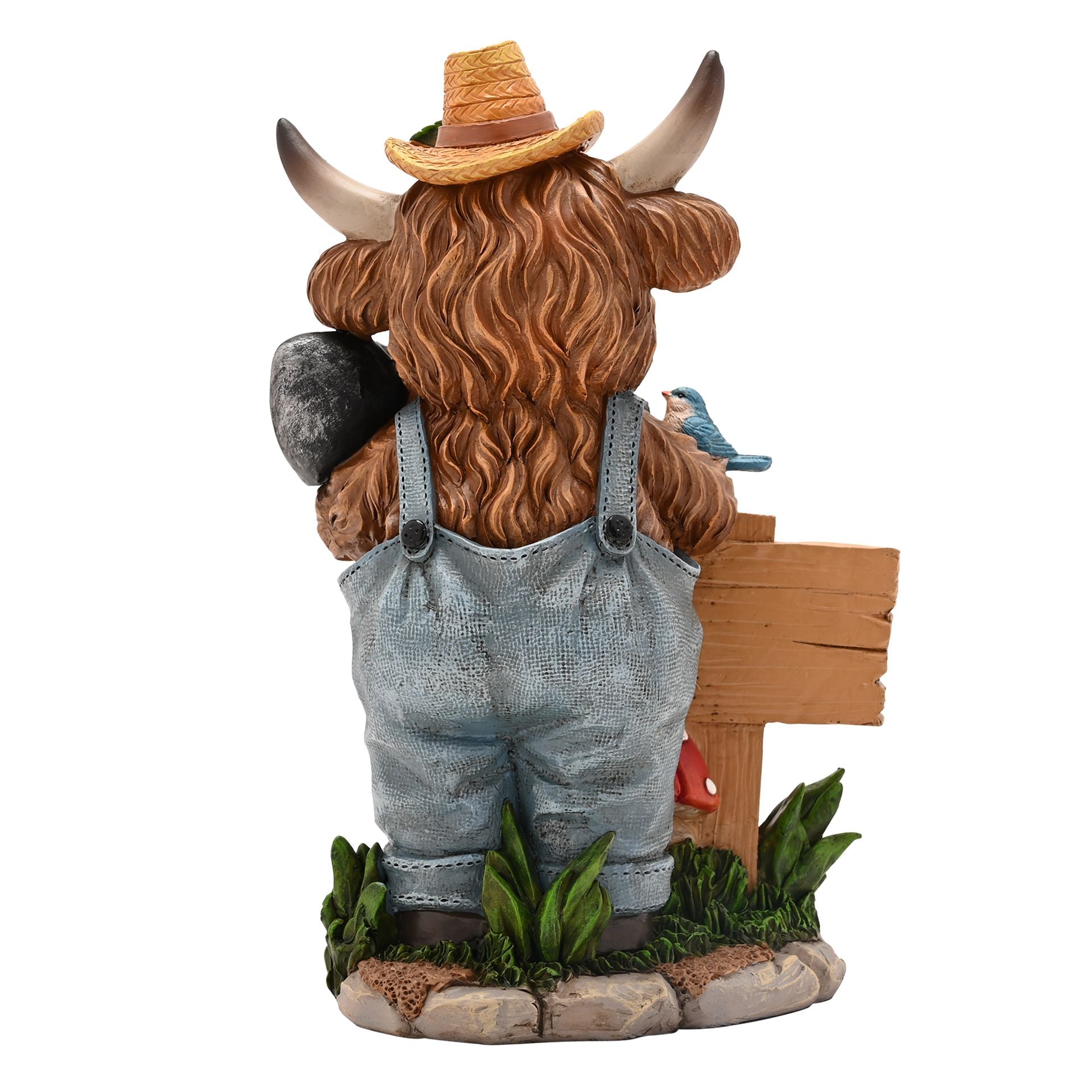 Country Living Highland Cows With Sign "Welcome To My Garden"