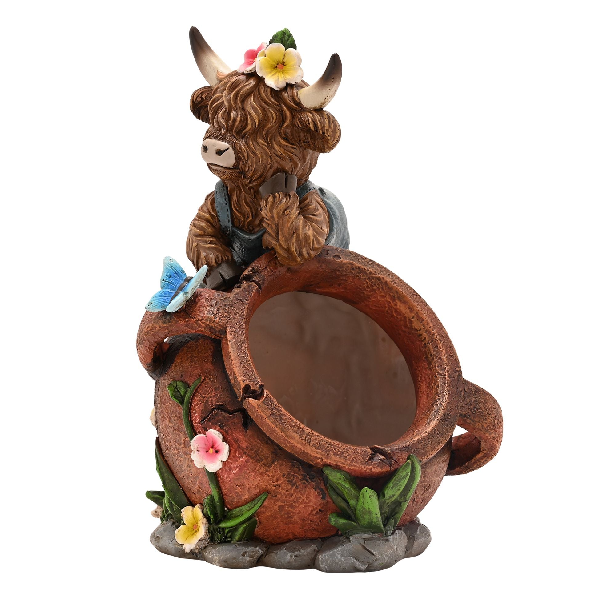 Country Living Highland Cow Spring Planter