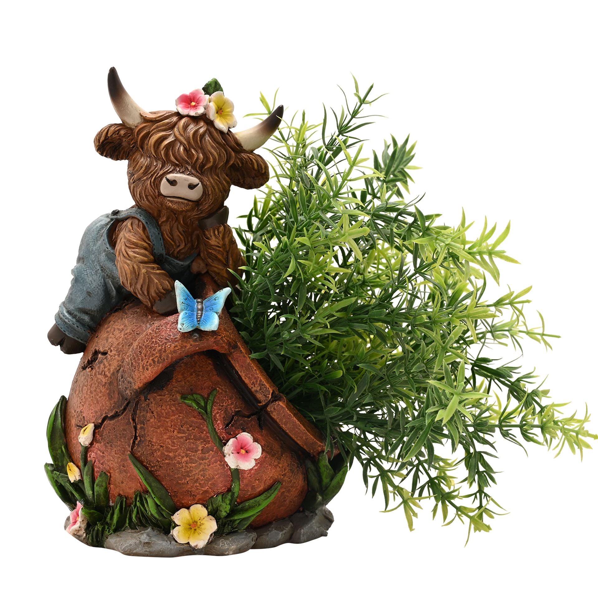 Country Living Highland Cow Spring Planter