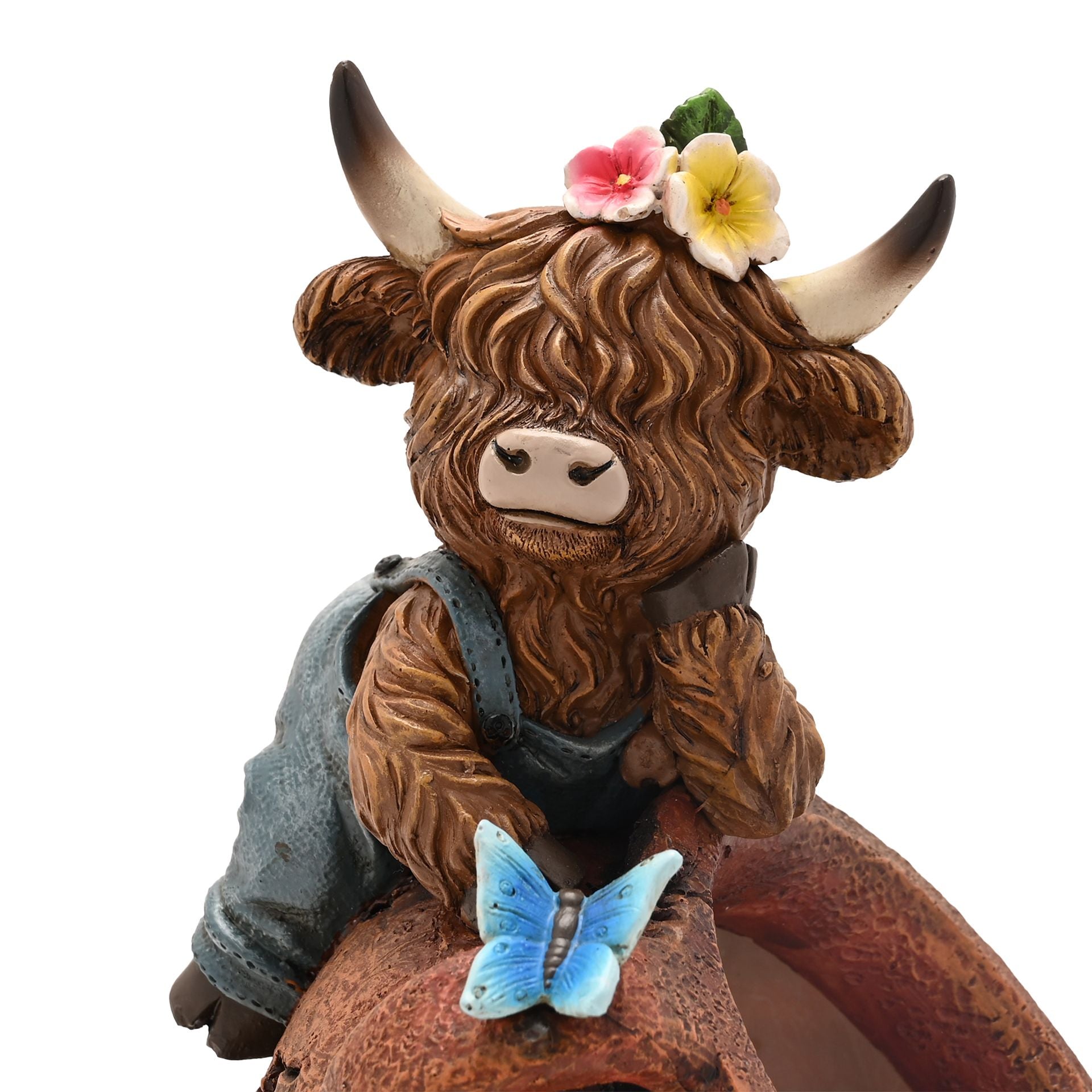 Country Living Highland Cow Spring Planter