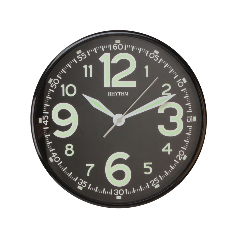 Rhythm Wall Clock with Luminous Dial