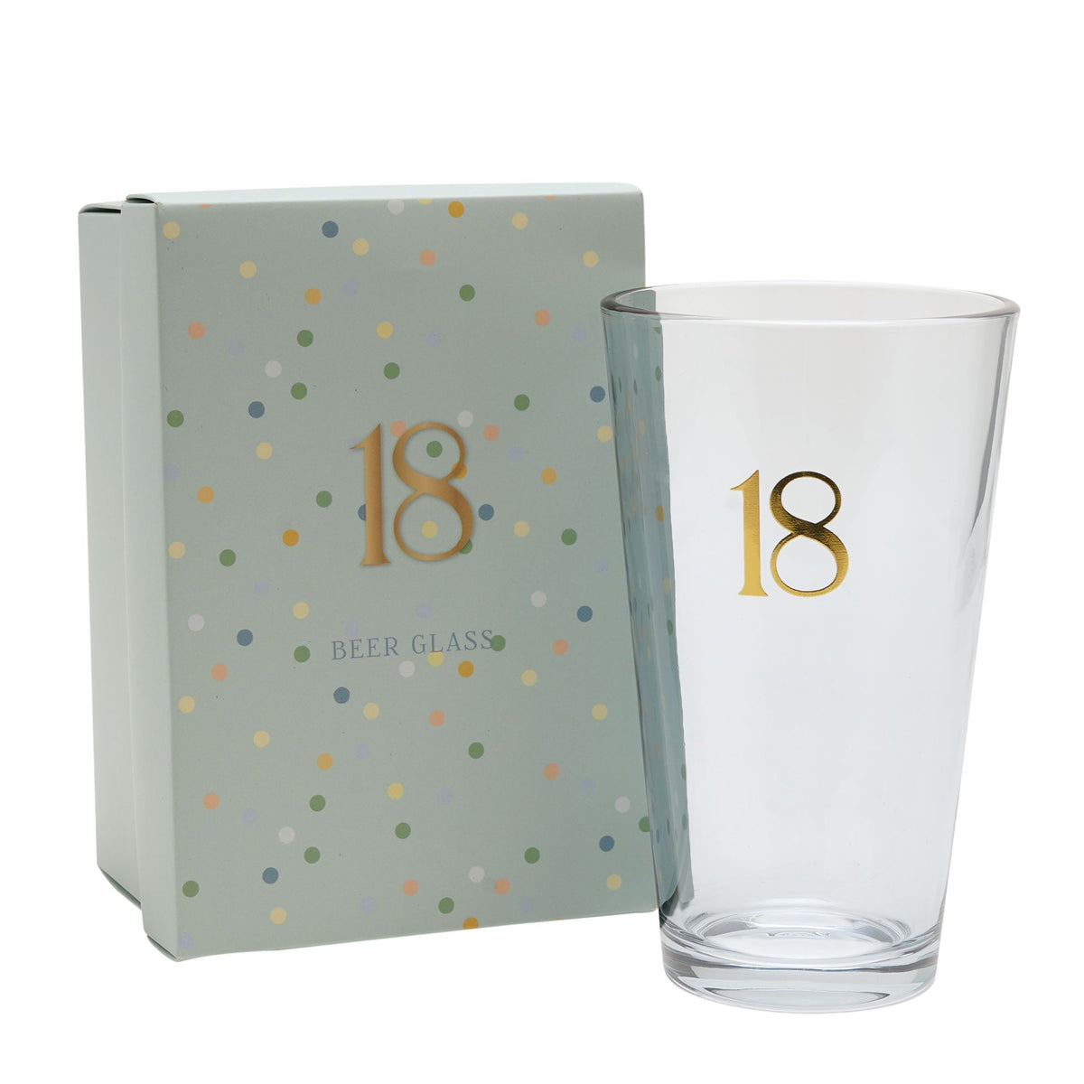 Confetti Beer Glass - 18