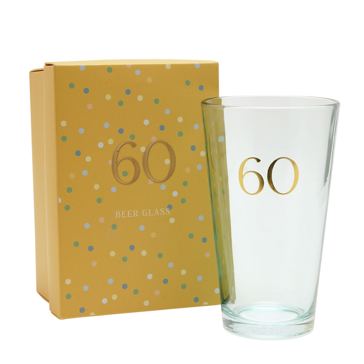 Confetti Beer Glass - 60