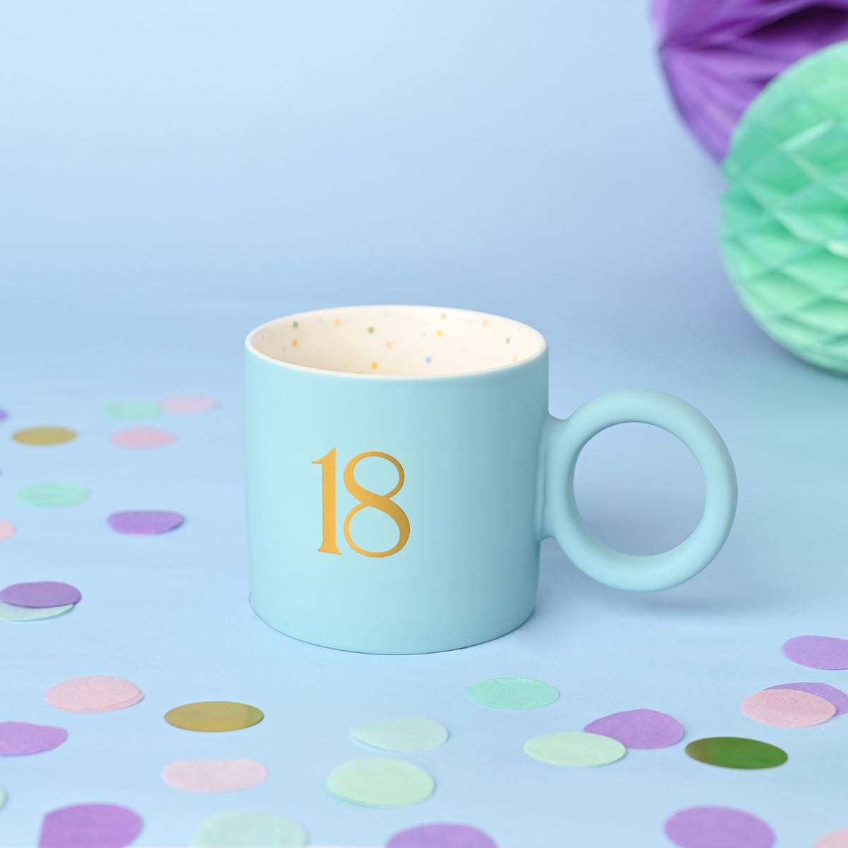 Confetti Mug Blue - 18