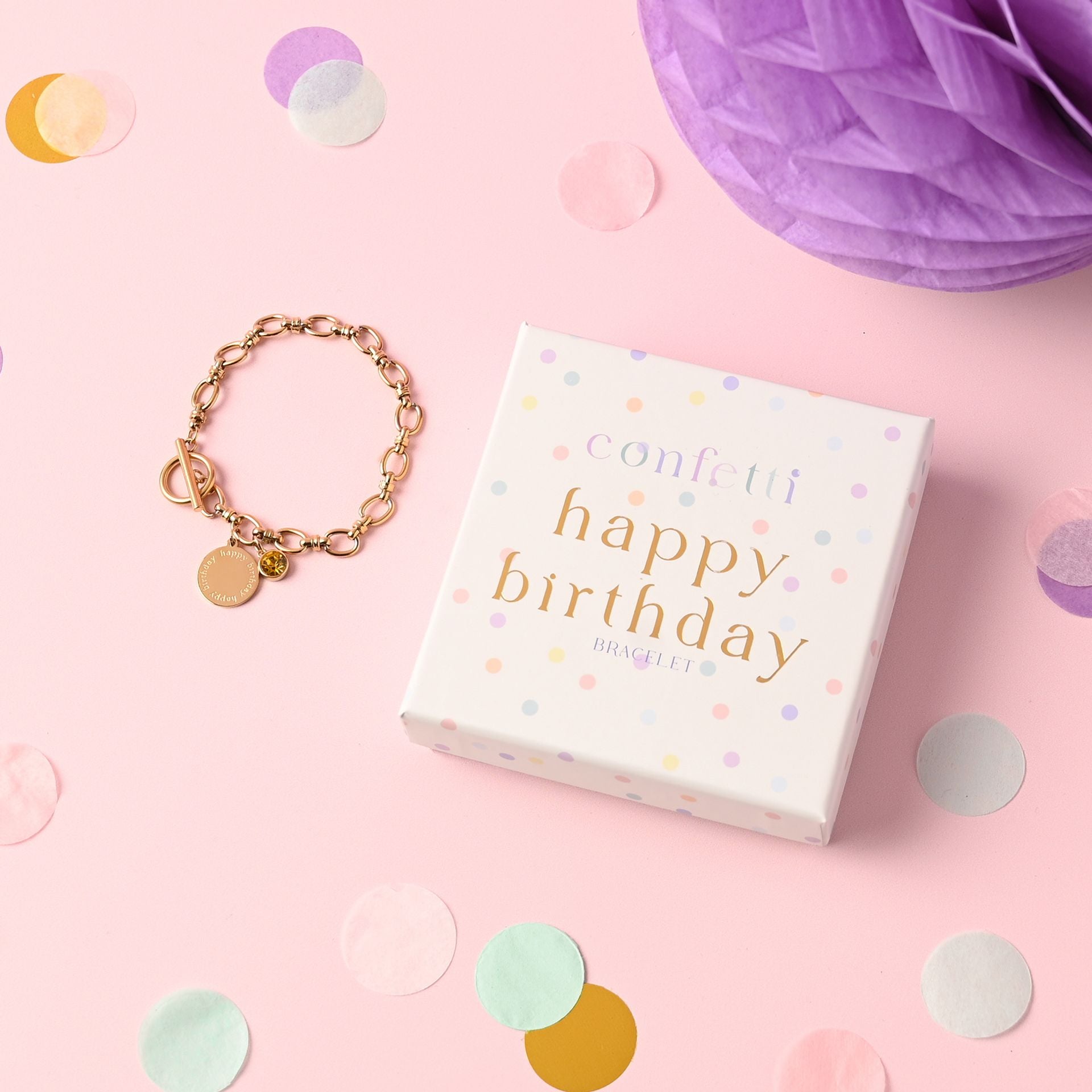 Confetti Bracelet - Happy Birthday