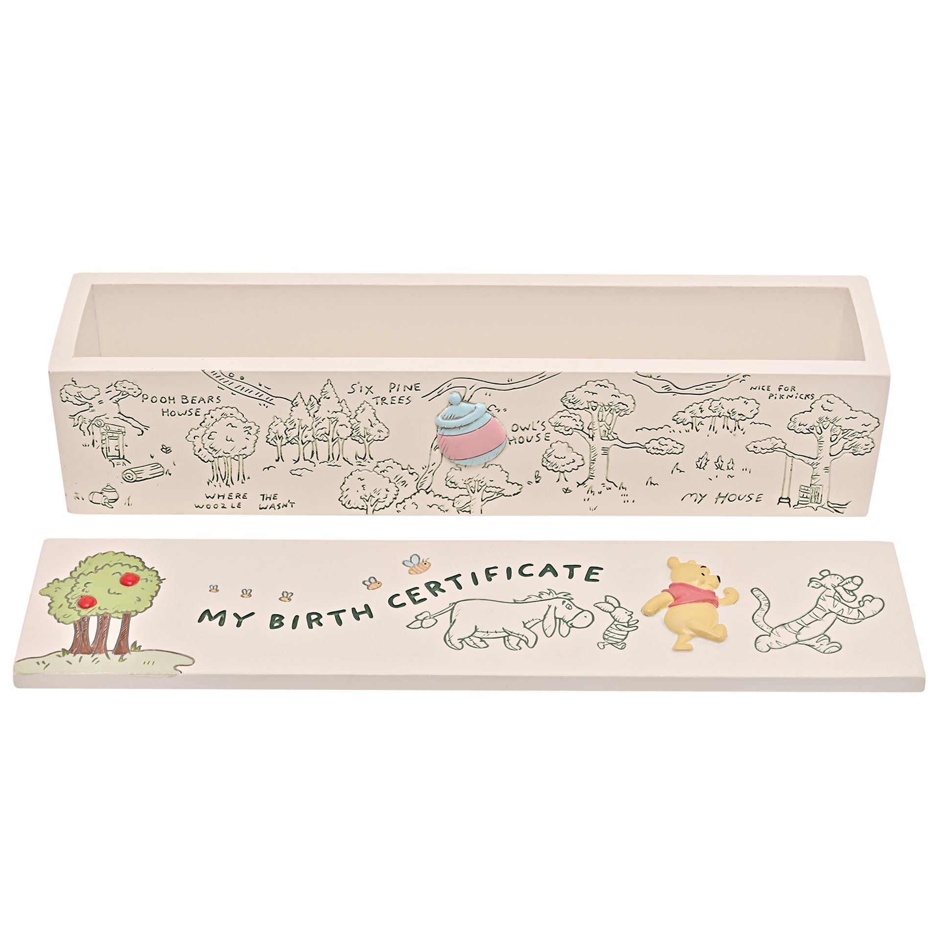 Disney Winnie The Pooh & Friends Birth Certificate Tube