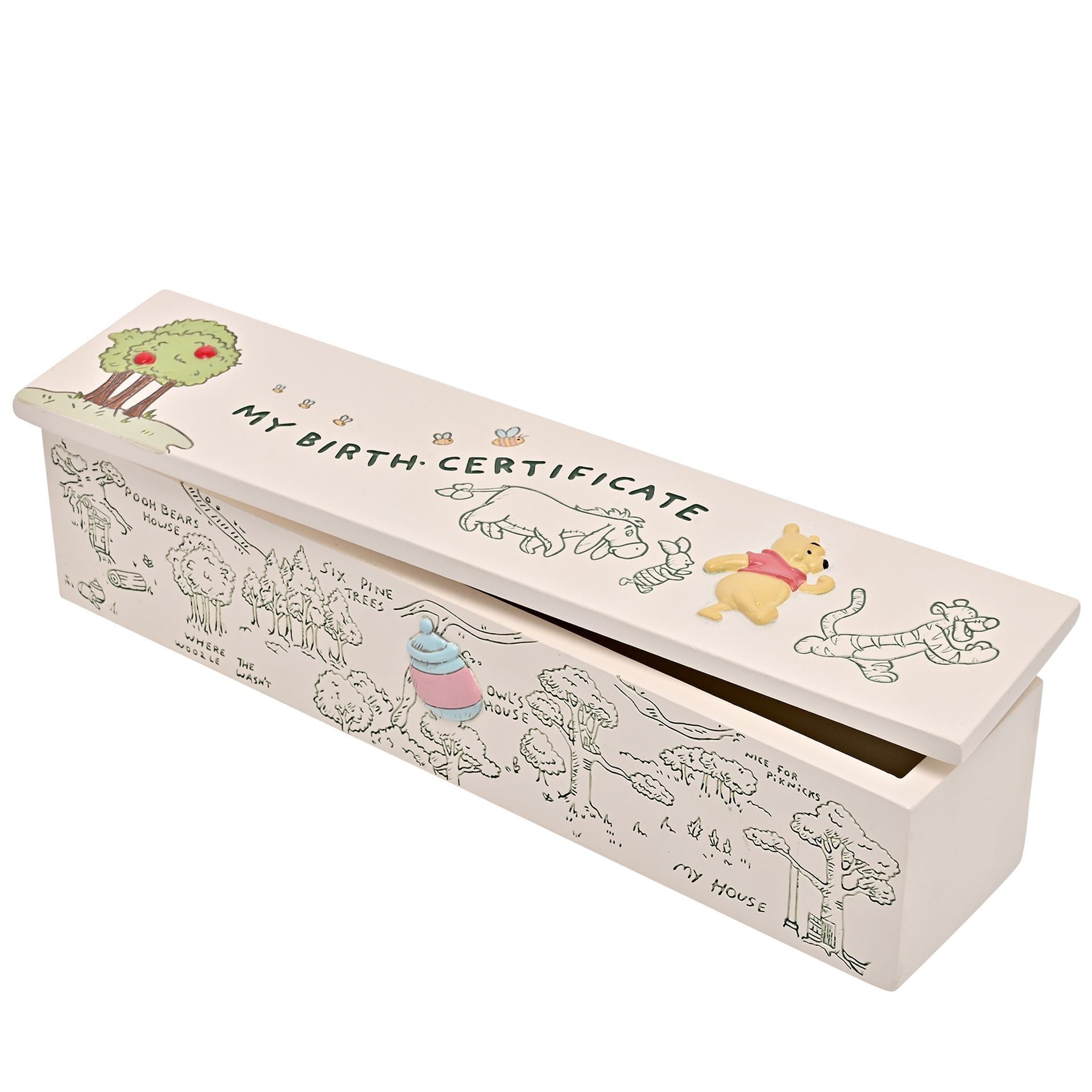 Disney Winnie The Pooh & Friends Birth Certificate Tube