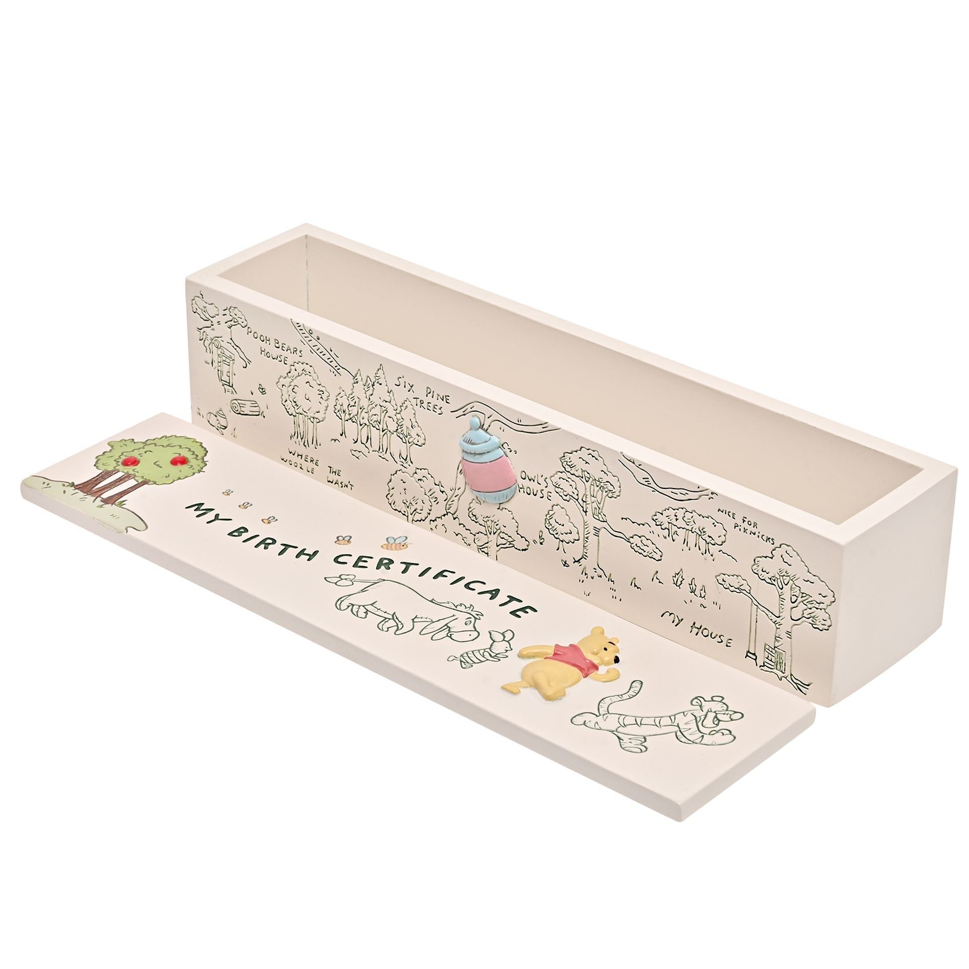 Disney Winnie The Pooh & Friends Birth Certificate Tube
