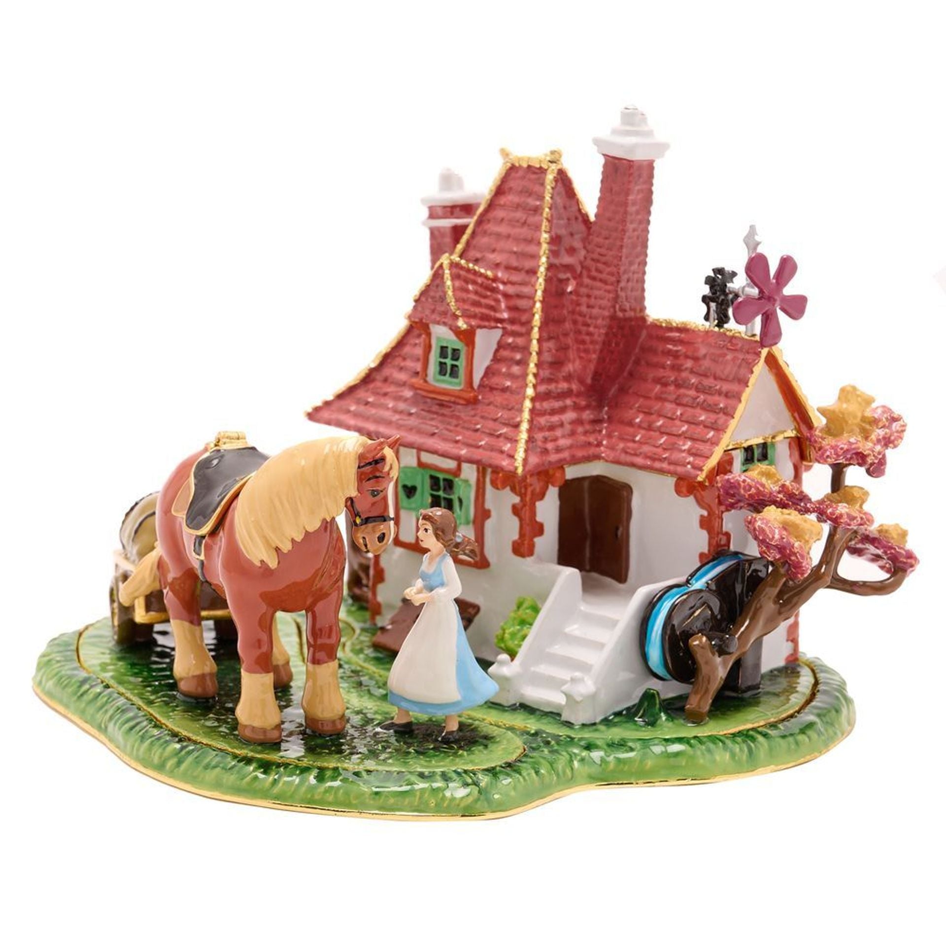 Disney Icon Cottage Scene Trinket Box - Belle Phillipe