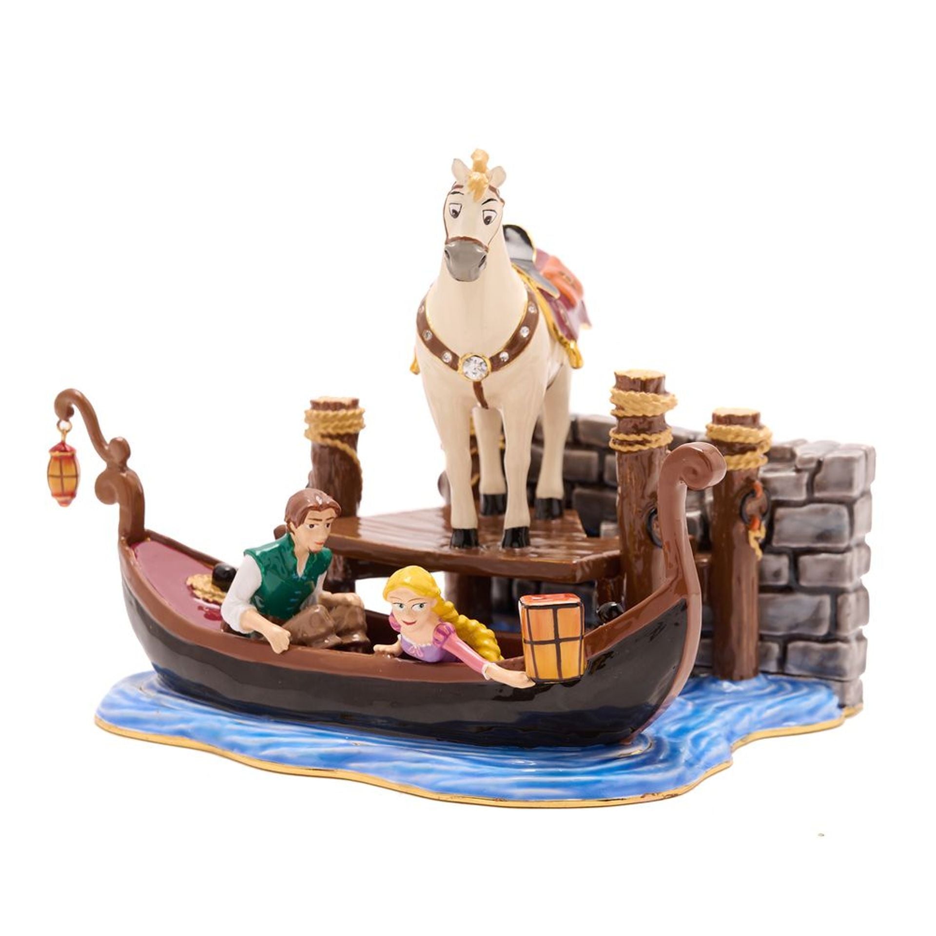 Disney Icon Maximus Scene Trinket Box - Rapunzel & Flynn