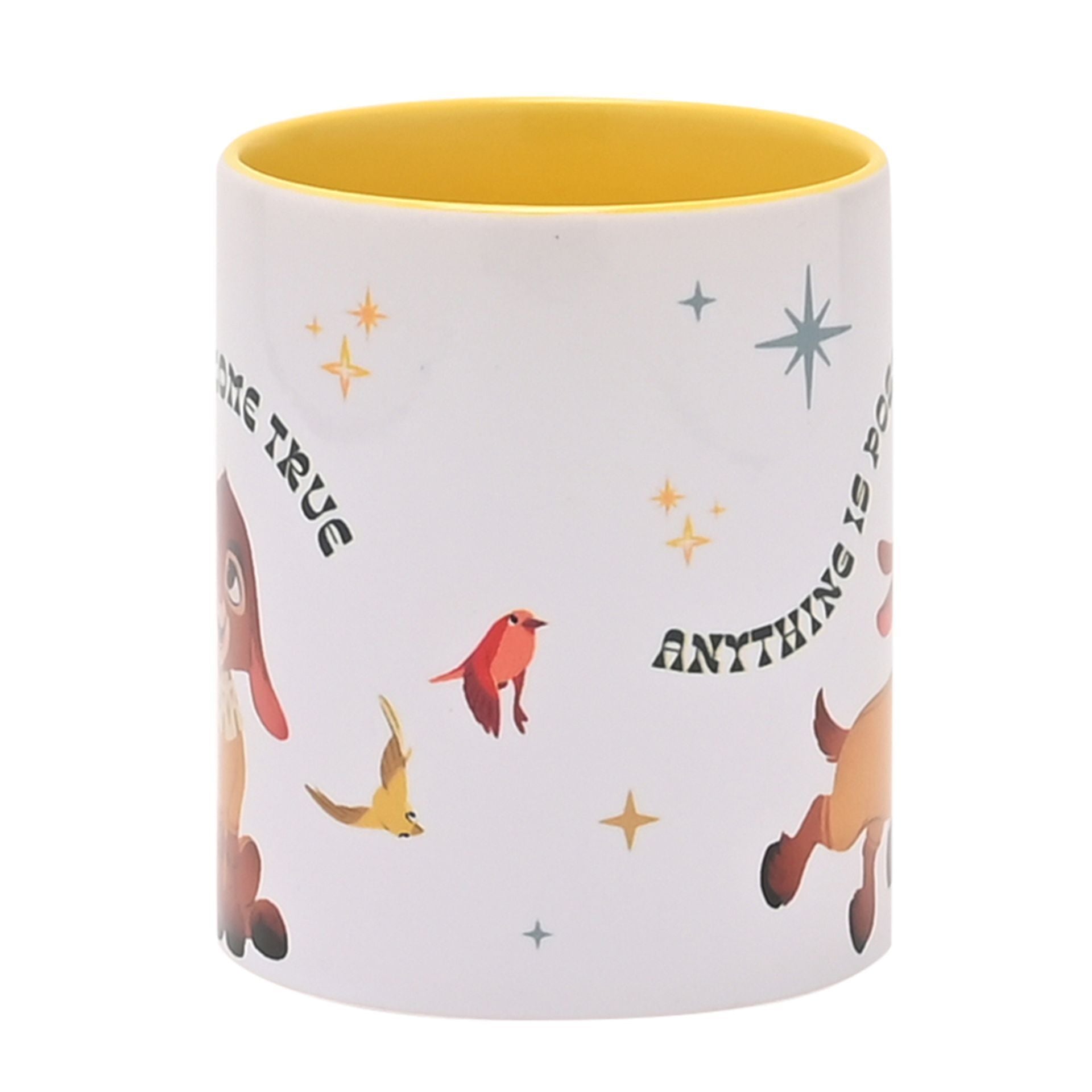 Disney Wish Yellow Handled Mug - Wishes Come True