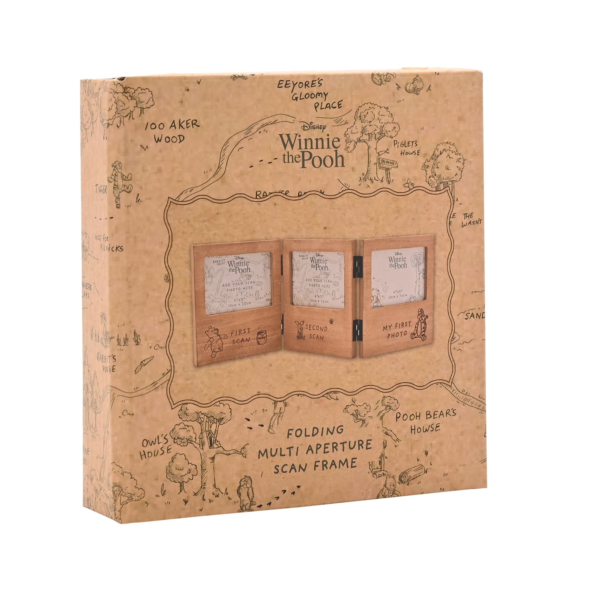 Disney Winnie The Pooh Folding Multi Aperture Scan Frame