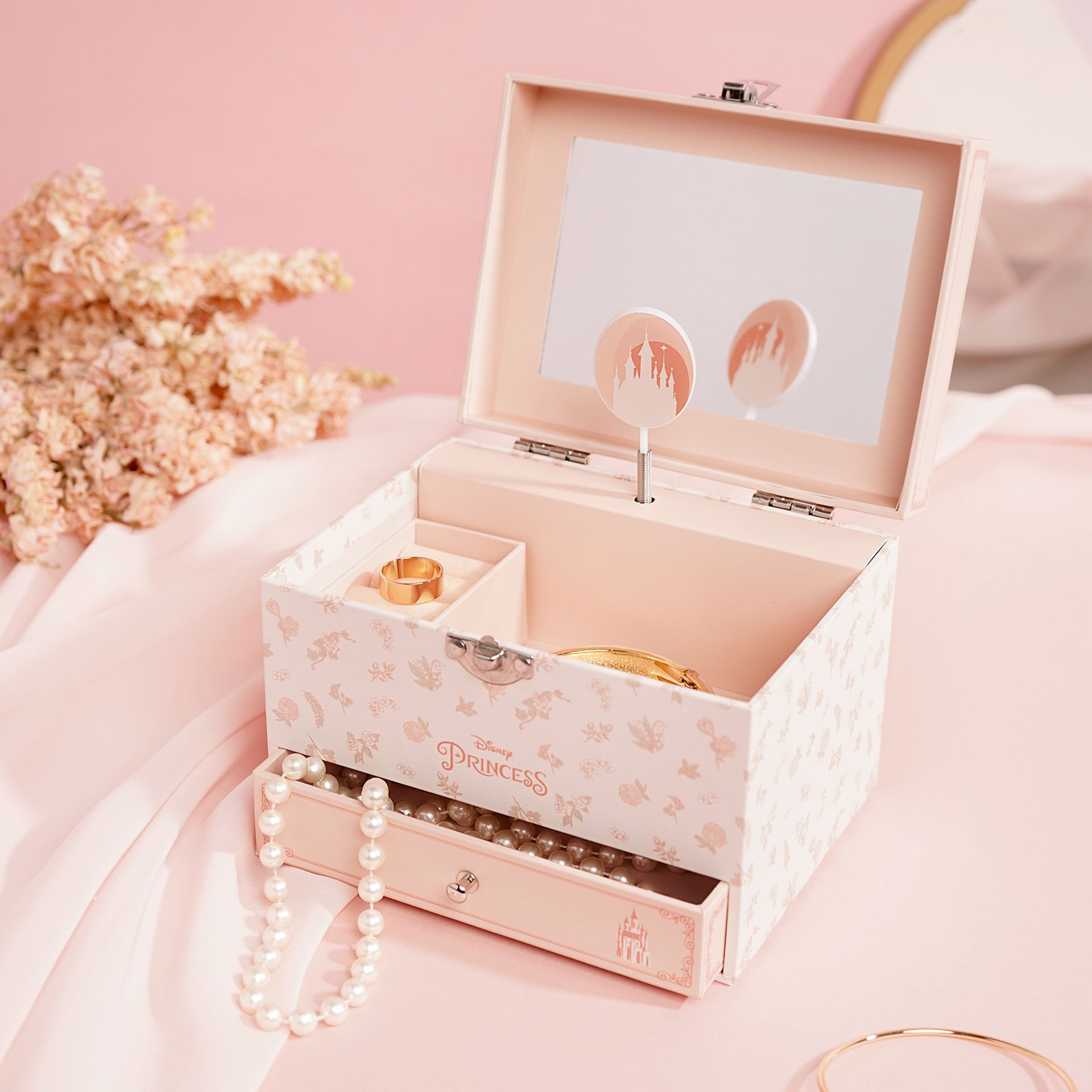 Disney Pastel Princess Musical Jewellery Box - Multi Princess