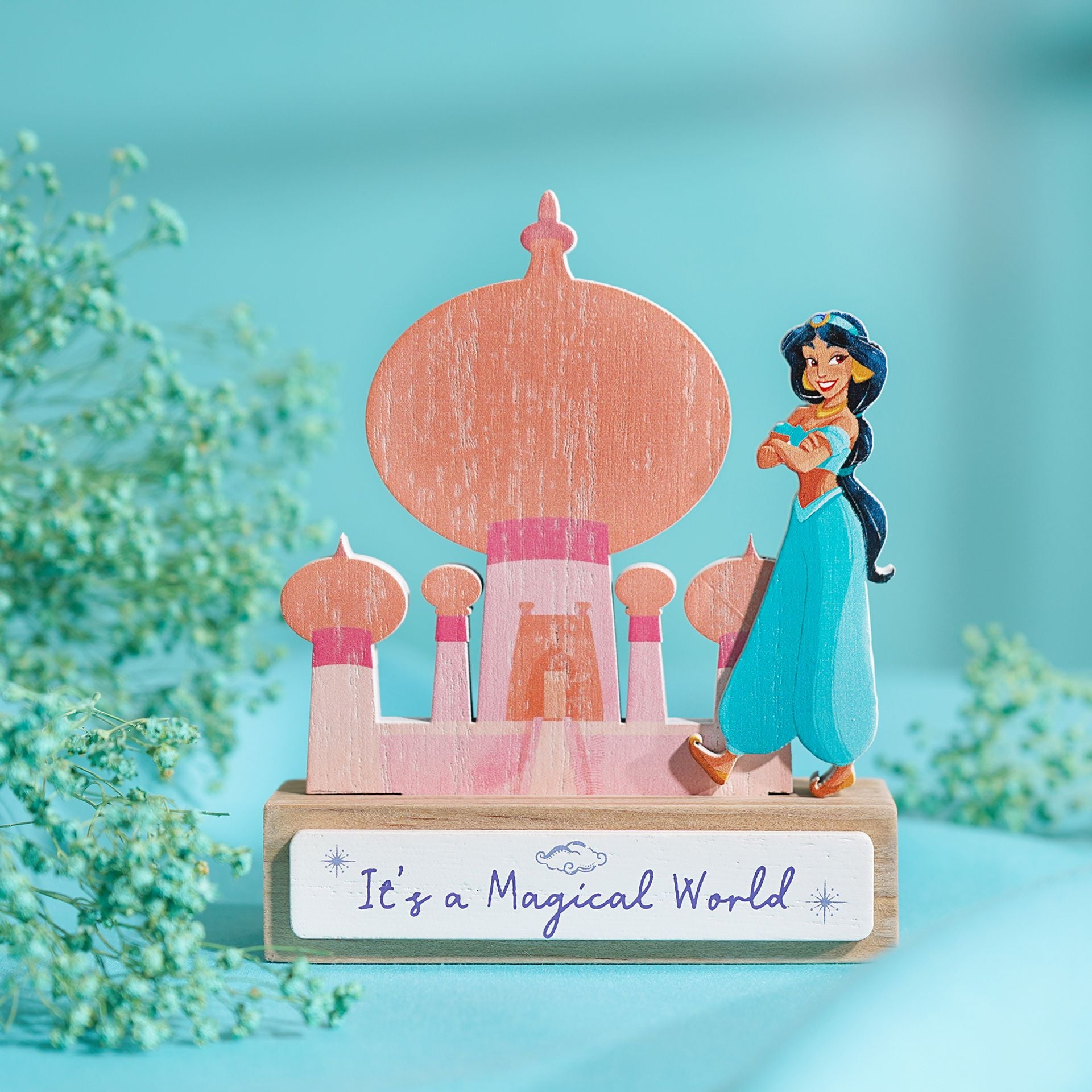 Disney Pastel Princess Mini Castle Plaque - Jasmine