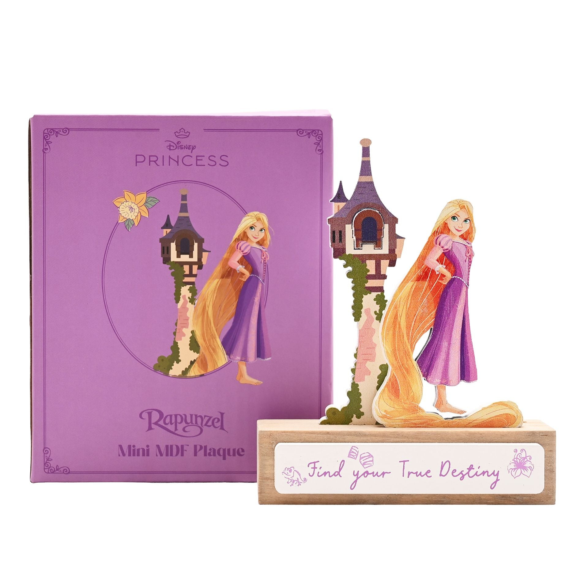 Disney Pastel Princess Mini Castle Plaque - Rapunzel