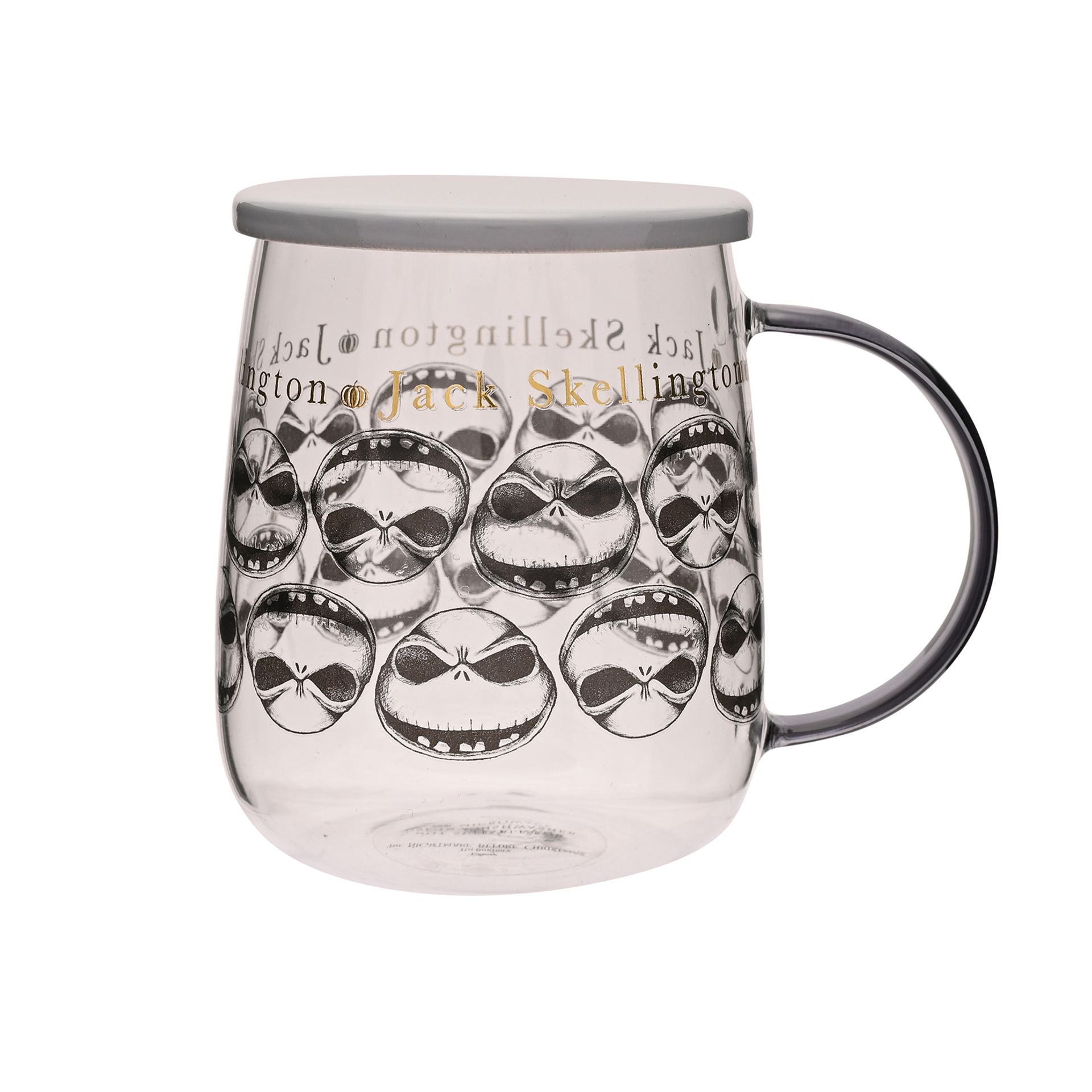 Disney Classic Collectable Glass Mug With Lid - Nightmare Before Christmas