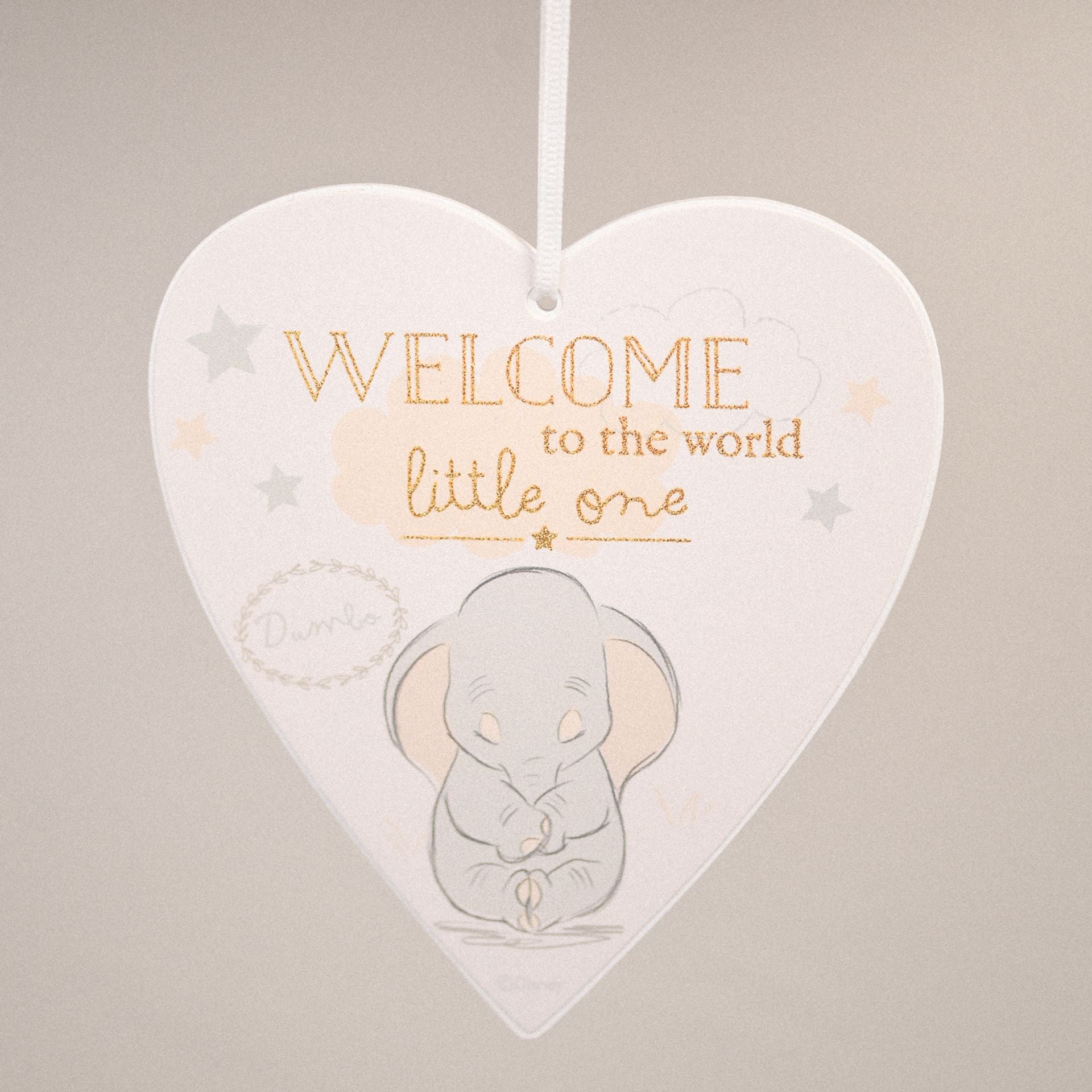 Disney Magical Beginnings Heart Plaque Welcome to the World