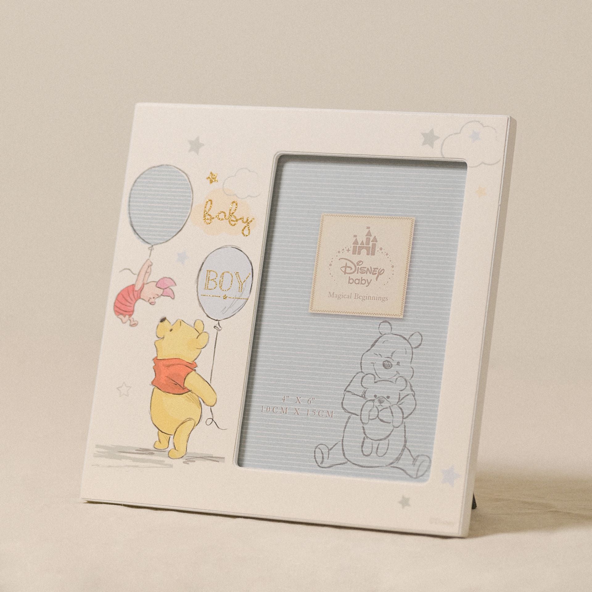 Disney Magical Beginnings Frame 4" x 6" Pooh Baby Boy