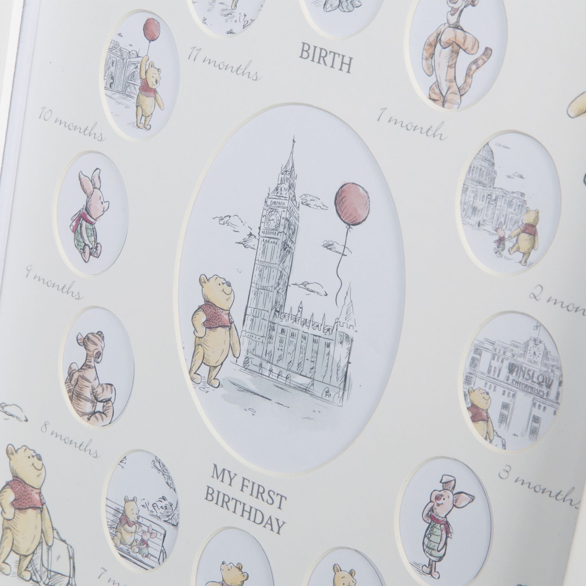 Disney Christopher Robin First Year Multi Aperture Frame