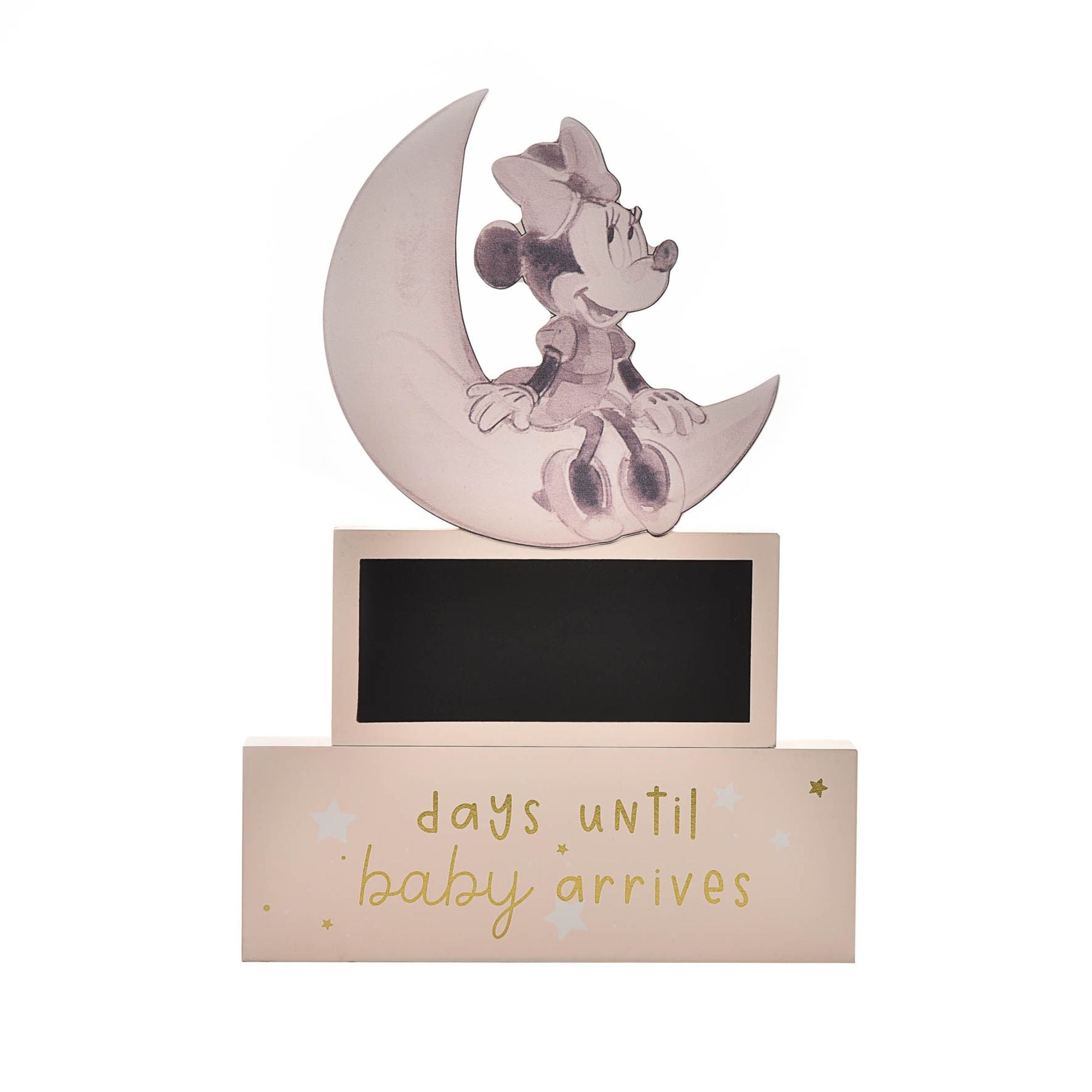 Disney Minnie Countdown to Baby's Arrival Mantel Plaque Pink