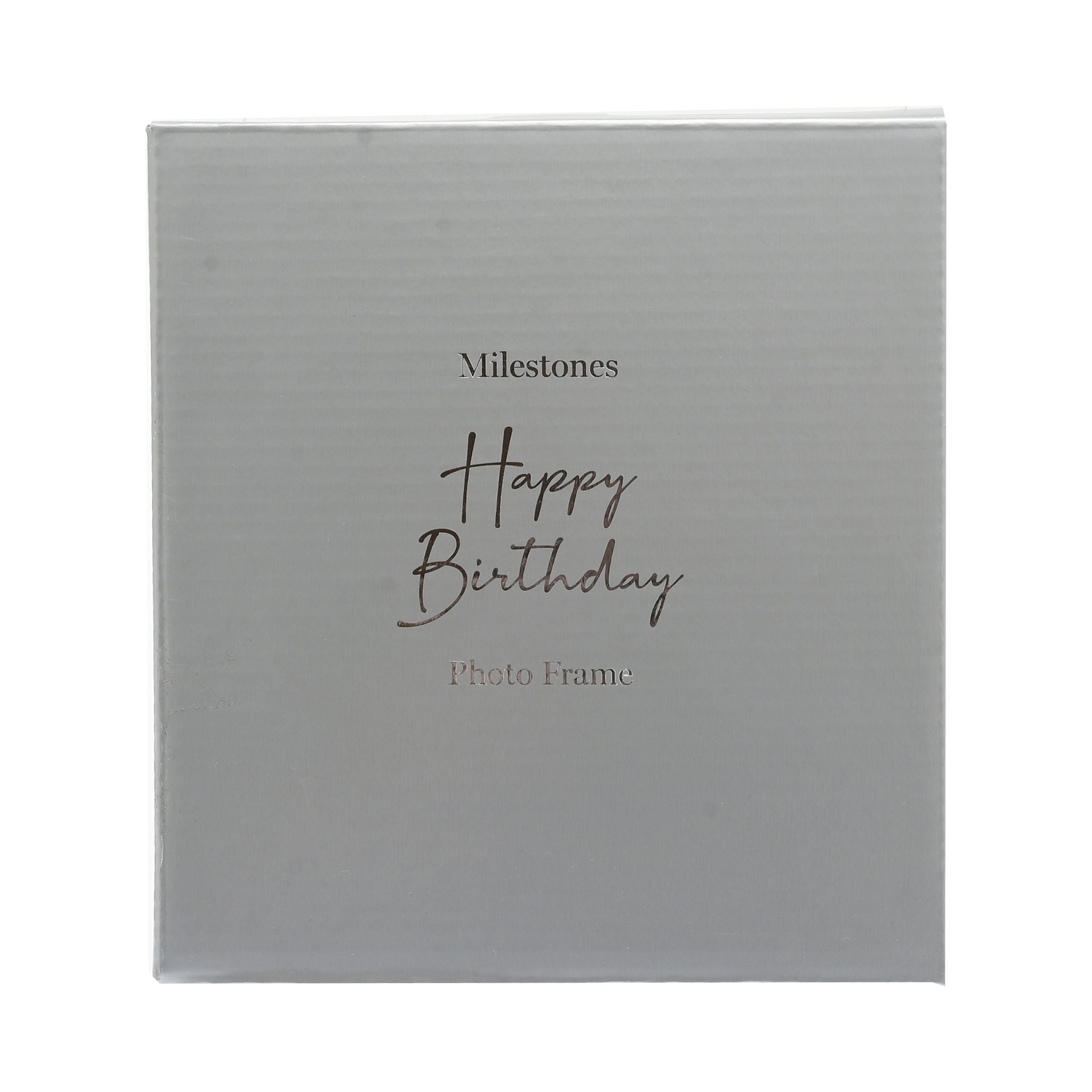 Milestones Aluminium Photo Frame with 3D Number 6" x 4" - 90