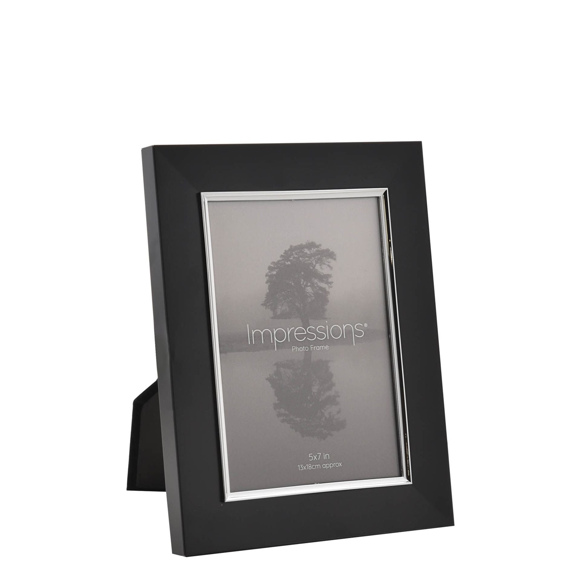 Impressions Black & Silver Aluminium Frame 5" x 7"