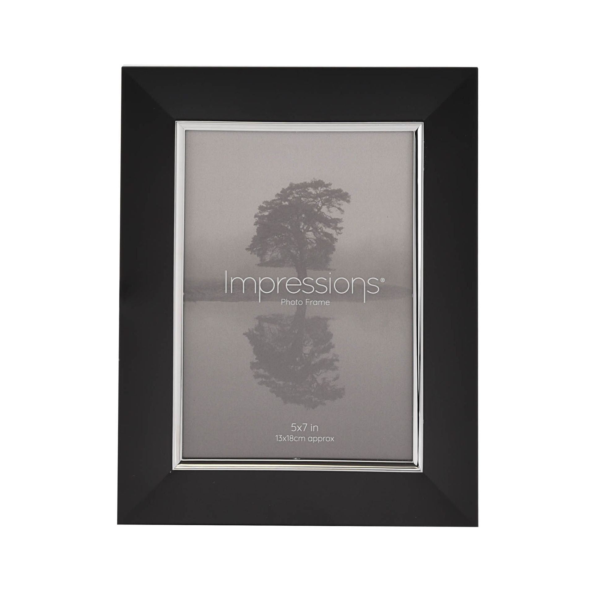 Impressions Black & Silver Aluminium Frame 5" x 7"