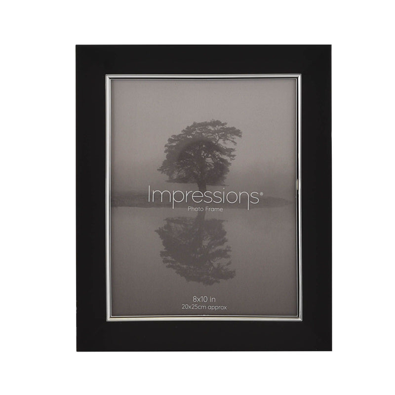 Impressions Black & Silver Aluminium Frame 8" x 10"