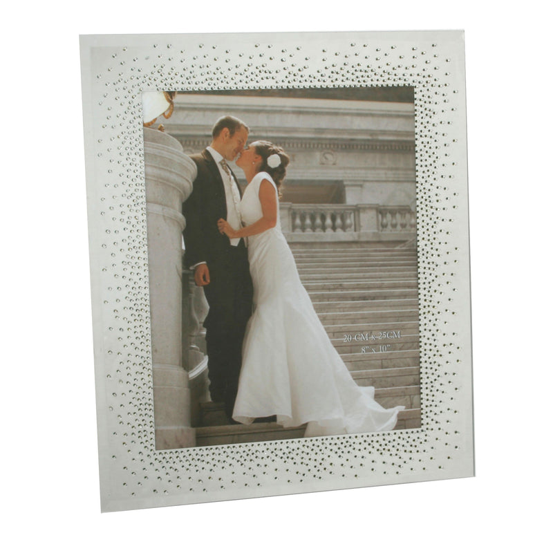 Wedding Mirror Frame Starburst Crystals - 8" x 10"
