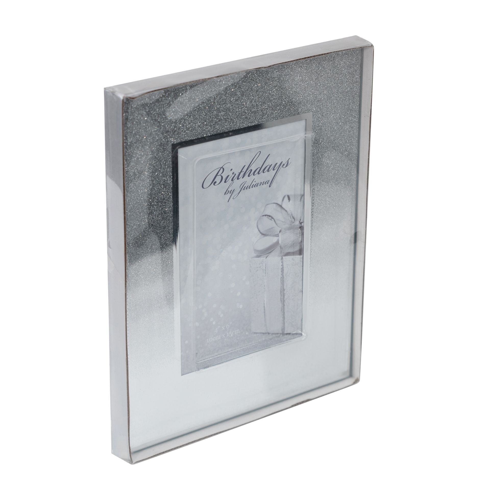 Milestones Glitter Mirror Frame 4 x 6  Engraveable