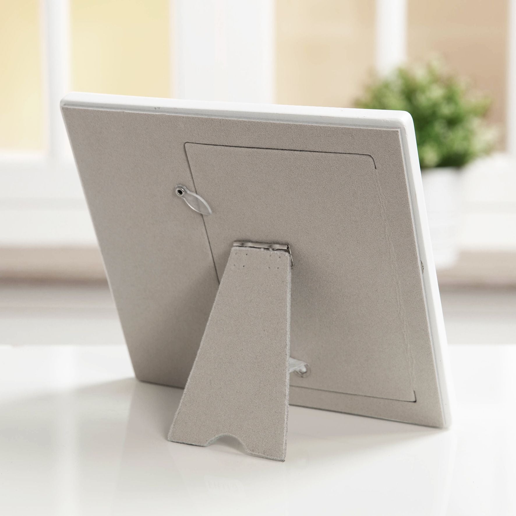 Faith & Hope White Resin Cross Frame 3.5" x 5"