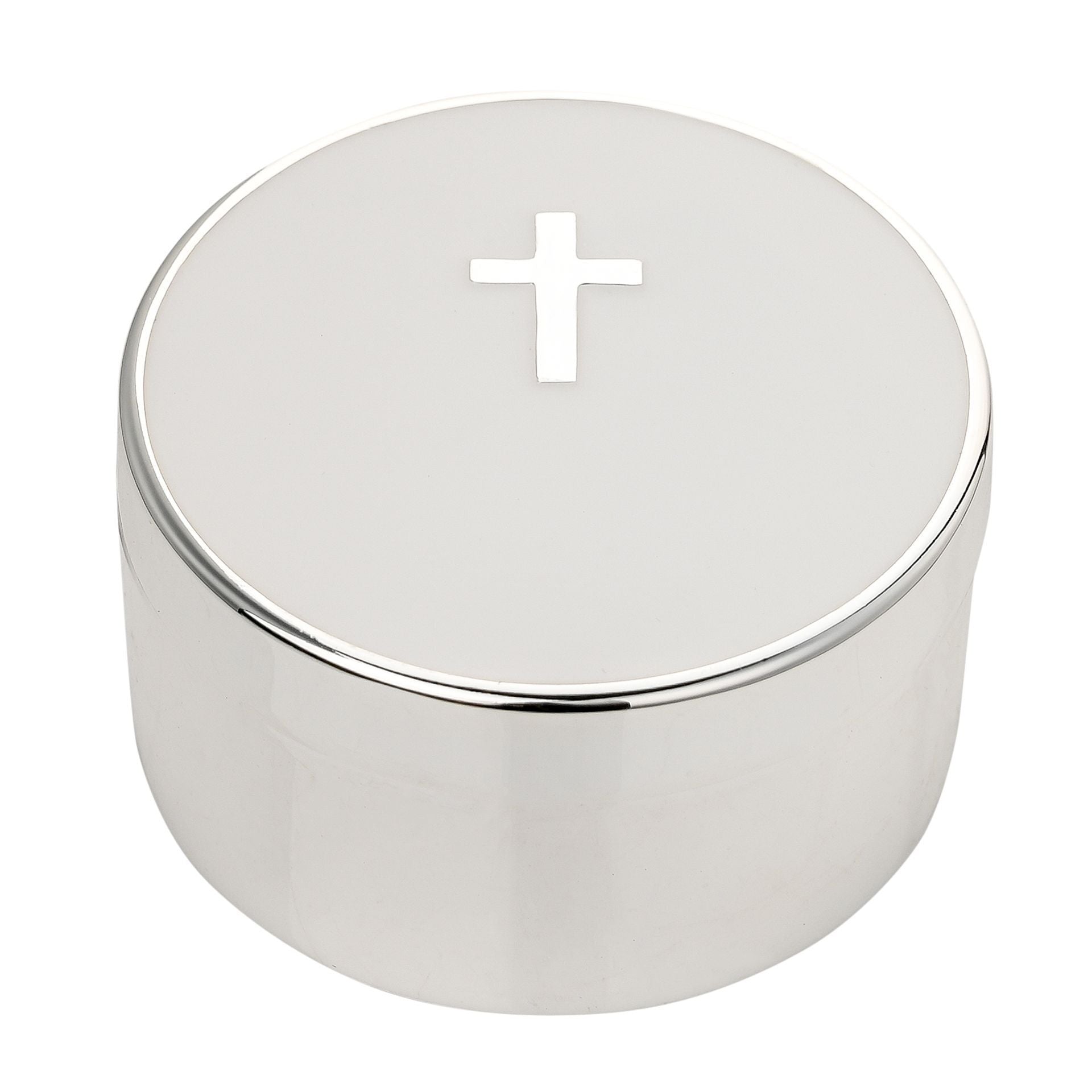 Faith & Hope Silverplated Cross Trinket Box