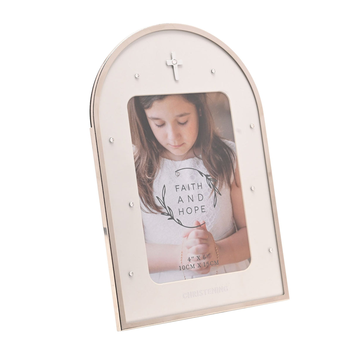 Faith & Hope Arch Frame 4'' x 6'' - Christening