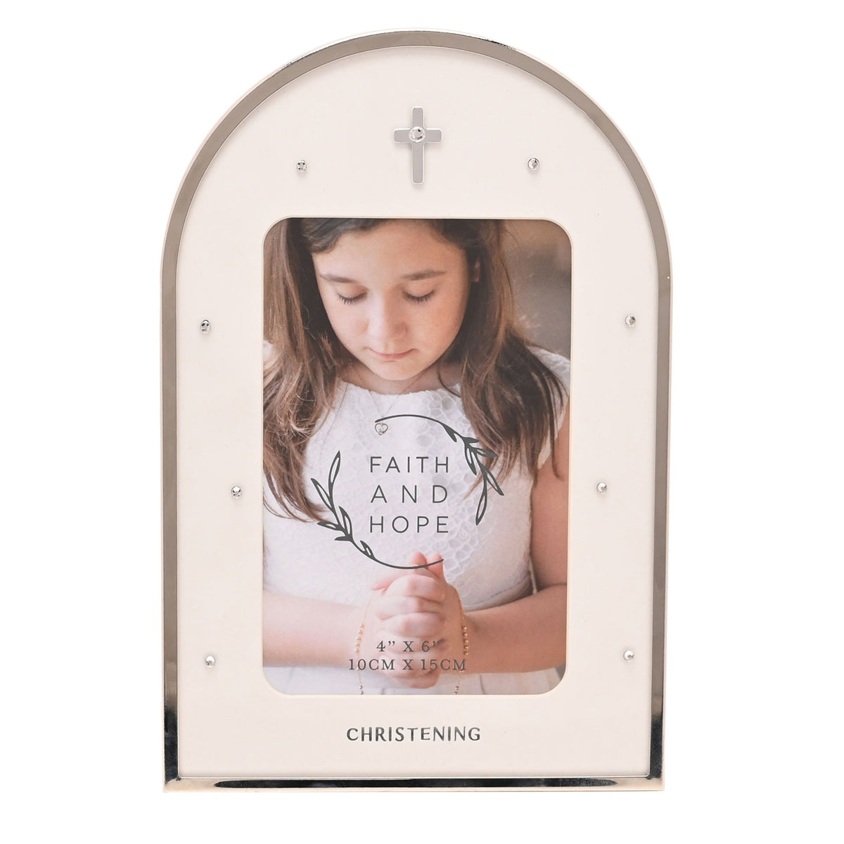 Faith & Hope Arch Frame 4'' x 6'' - Christening