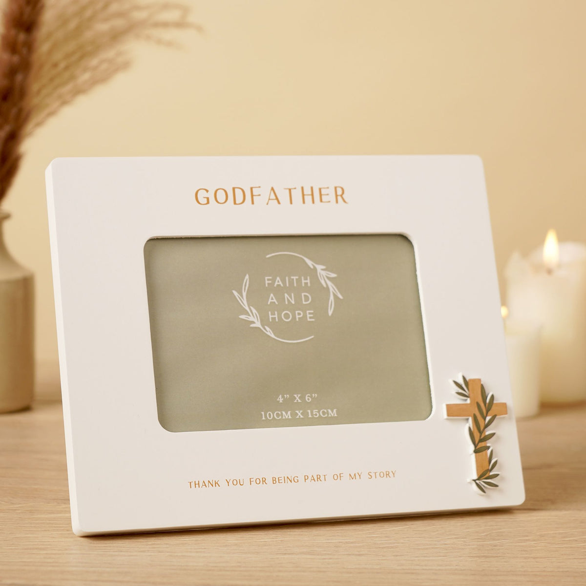 Faith & Hope Photo Frame 6'' x 4'' - Godfather