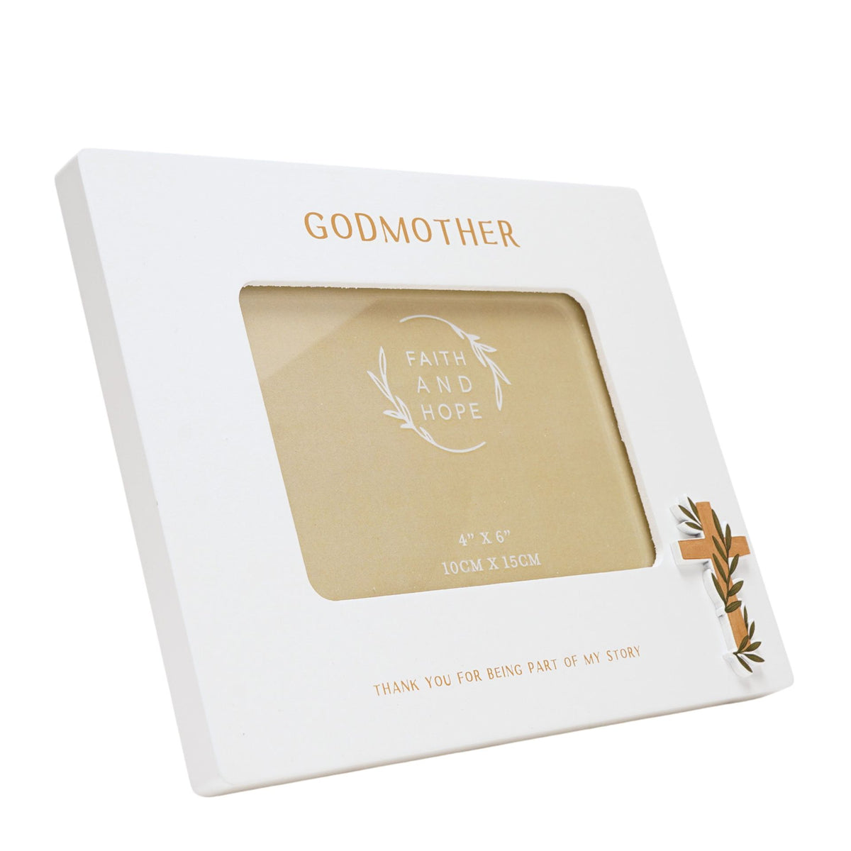 Faith & Hope Photo Frame 6'' x 4'' - Godmother