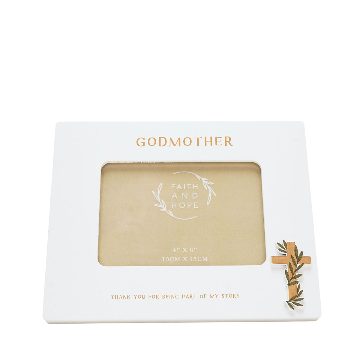 Faith & Hope Photo Frame 6'' x 4'' - Godmother