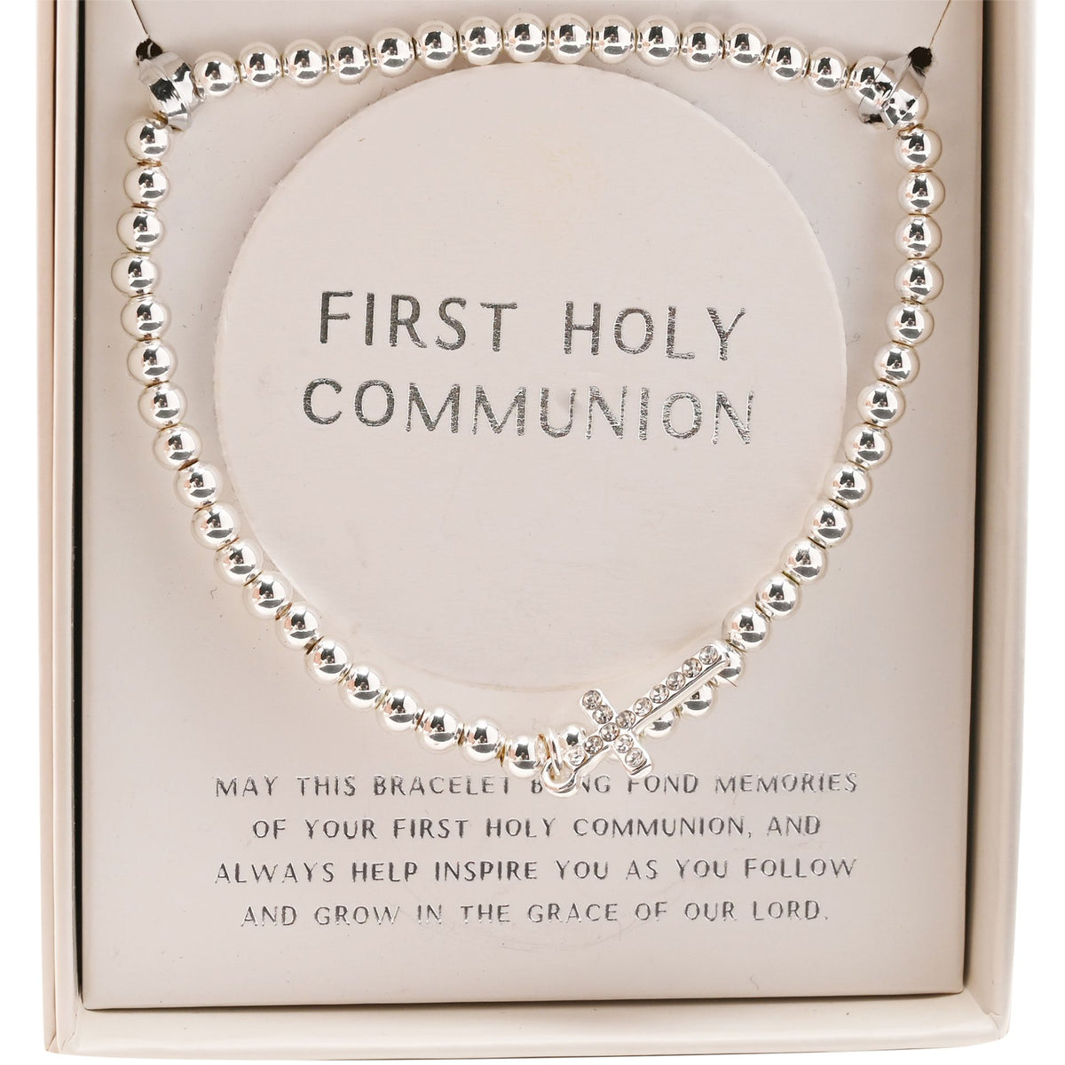 Faith & Hope Bracelet Beaded Cross - Communion