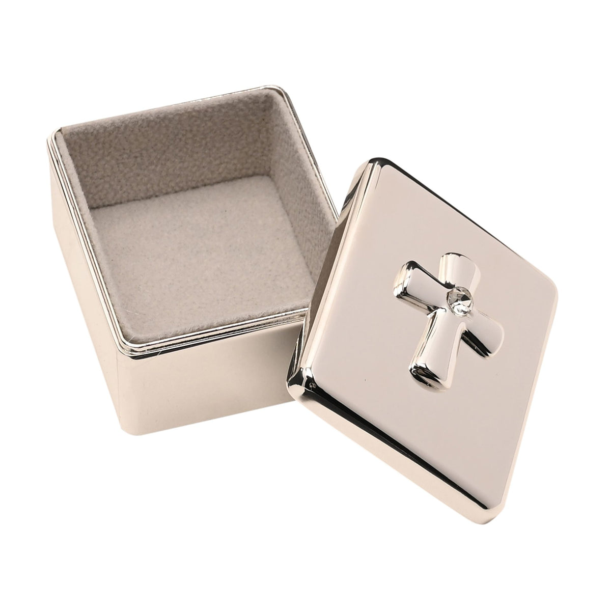Faith & Hope Keepsake Box Silver Cross