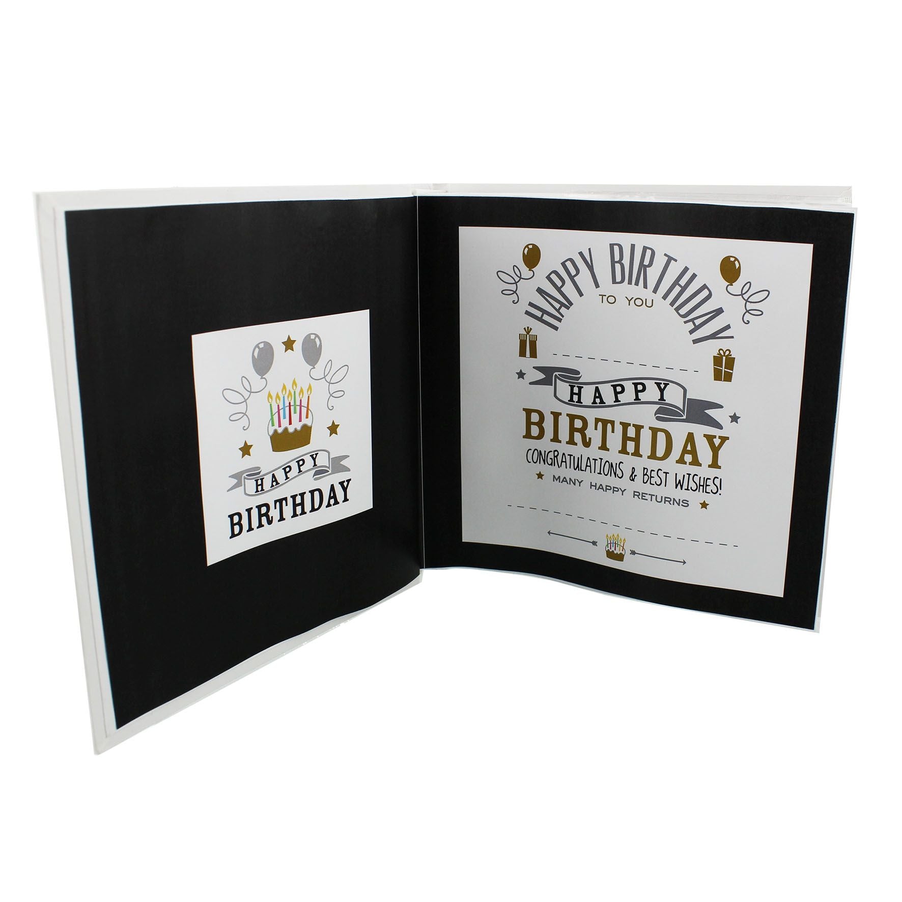 Signography Birthday Boy Photo Album 4" x 6" - 70th