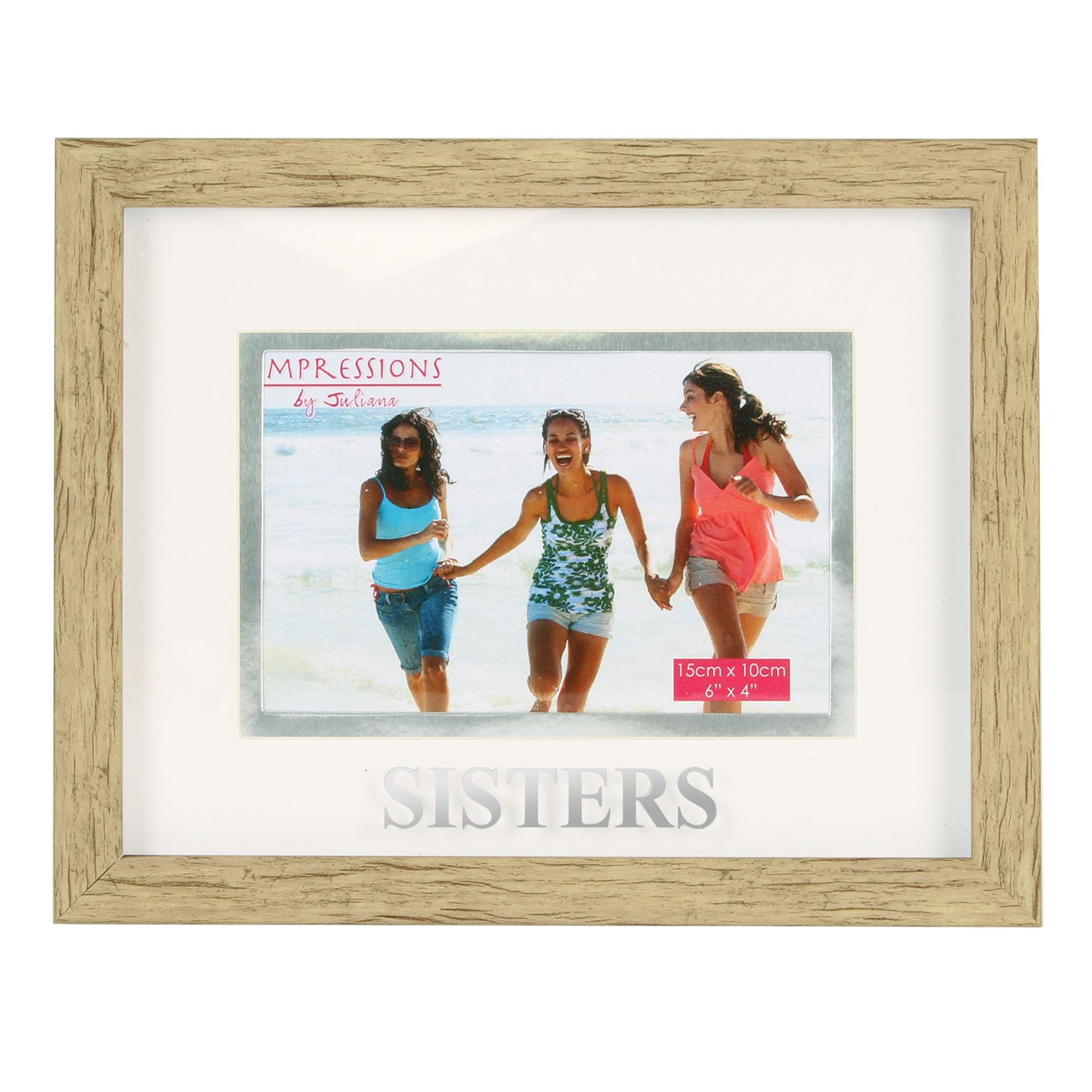 Natural Wood Effect Frame - 6" x 4" Sister