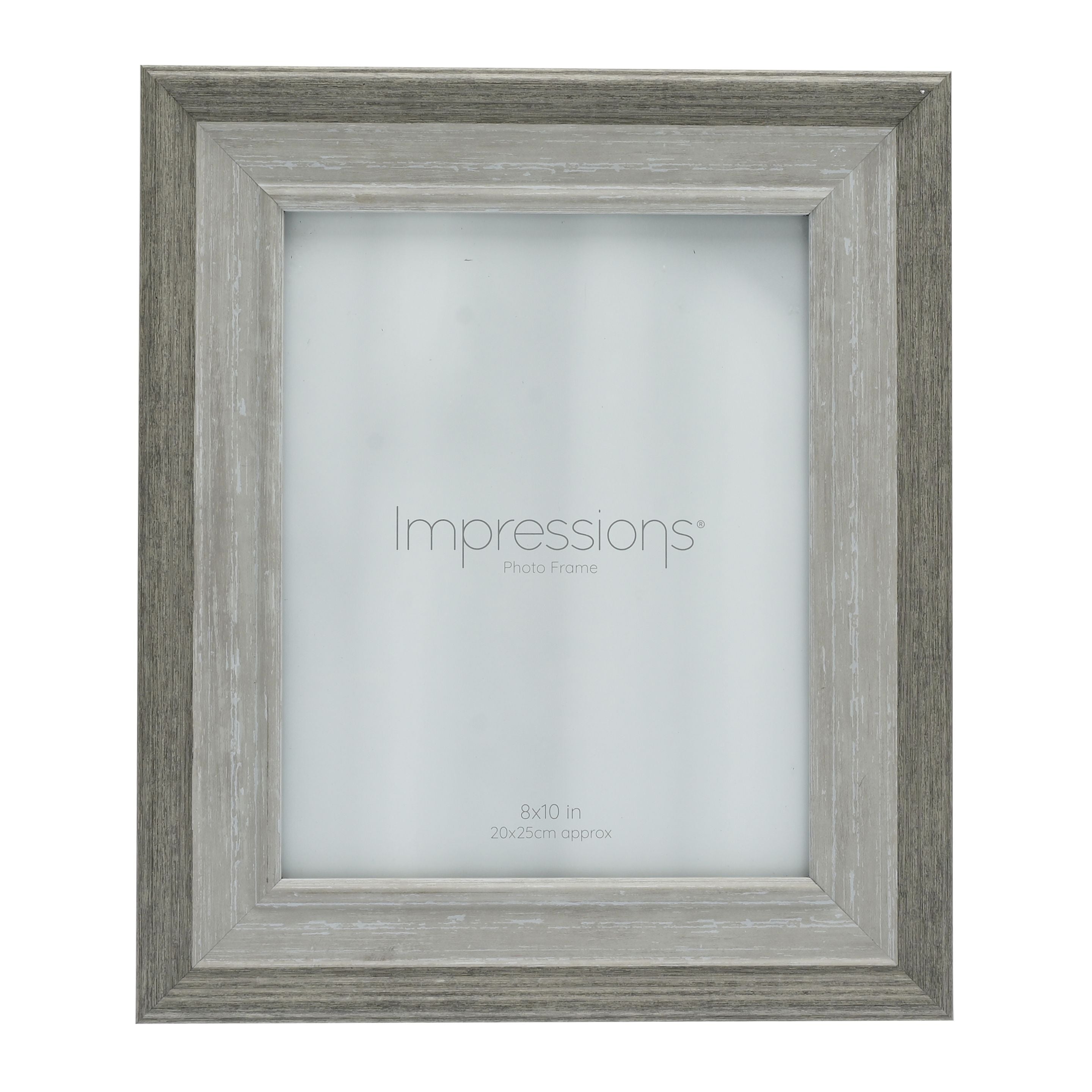 Impressions Grey Wash Wood Effect Photo Frame 8" x 10"