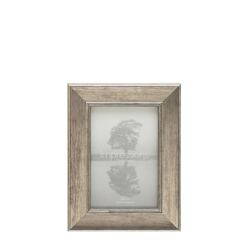 Impressions Tarnished Pewter Look Photo Frame 4" x 6"